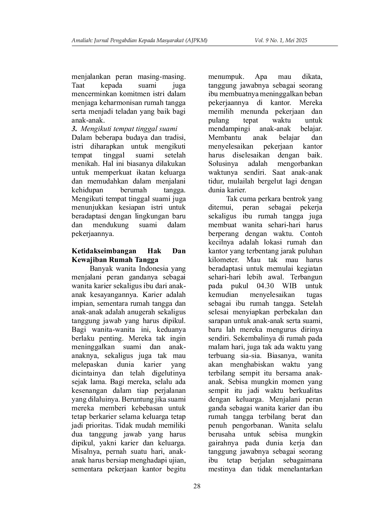 JURIS Hak Dan Kewajiban Suami Istri Dalam Pernikahan