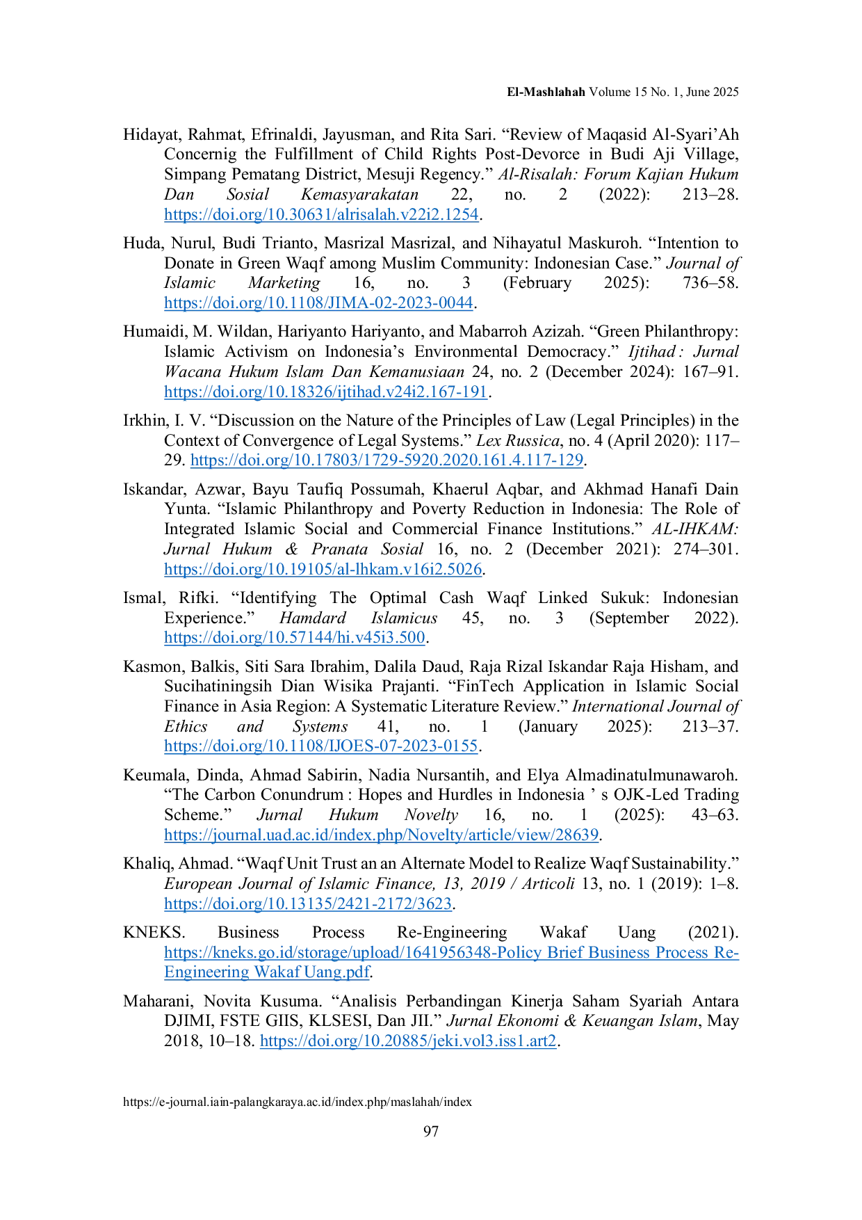JURIS Reconstructing Waqf Share Policies A Maqashid Sharia Approach with Insights from Indonesia