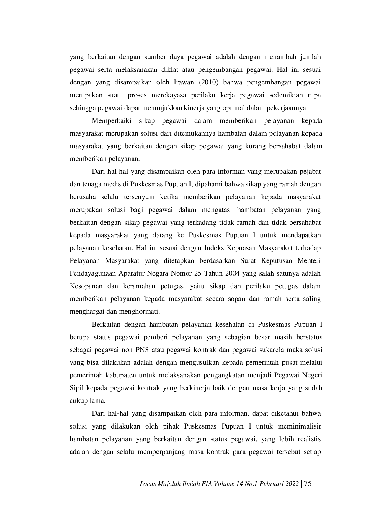 JURIS Kualitas Pelayanan Kesehatan Pada Masa Pandemi Covid 19 di Puskesmas Pupuan I Kabupaten Tabanan