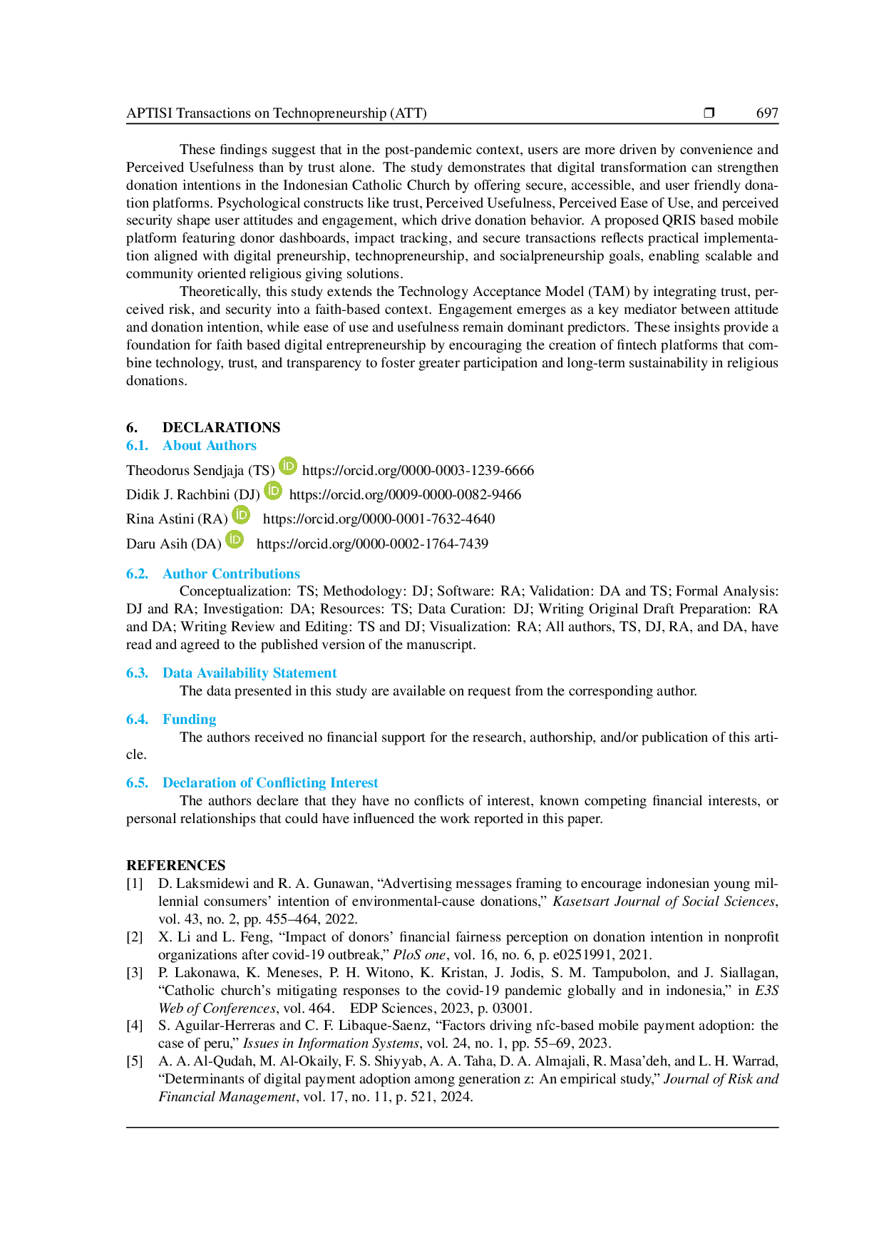 JURIS Driving Socialpreneurship and Diving into Digital Transformation to Enhance Donation Intentions in Indonesia