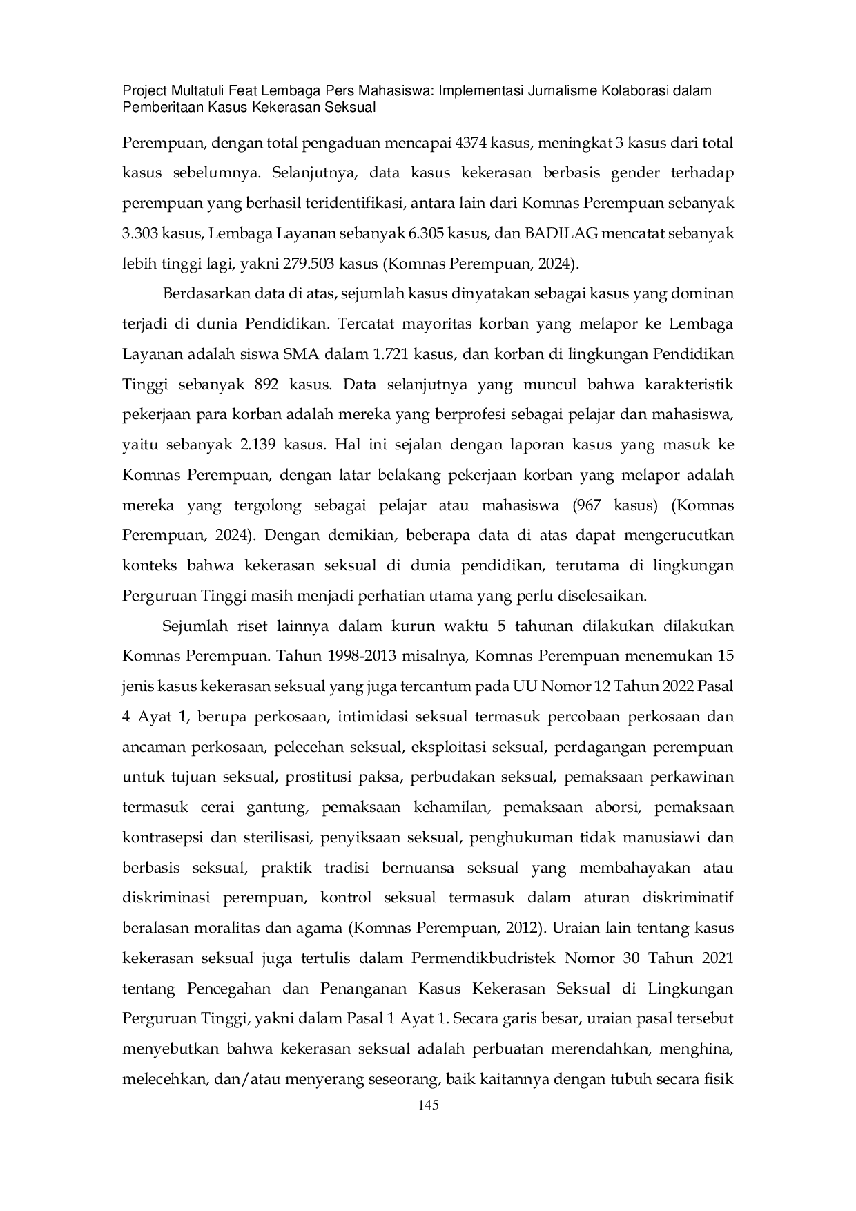 JURIS Project Multatuli Feat Lembaga Pers Mahasiswa Implementasi Jurnalisme Kolaborasi dalam Pemberitaan Kasus Kekerasan Seksual