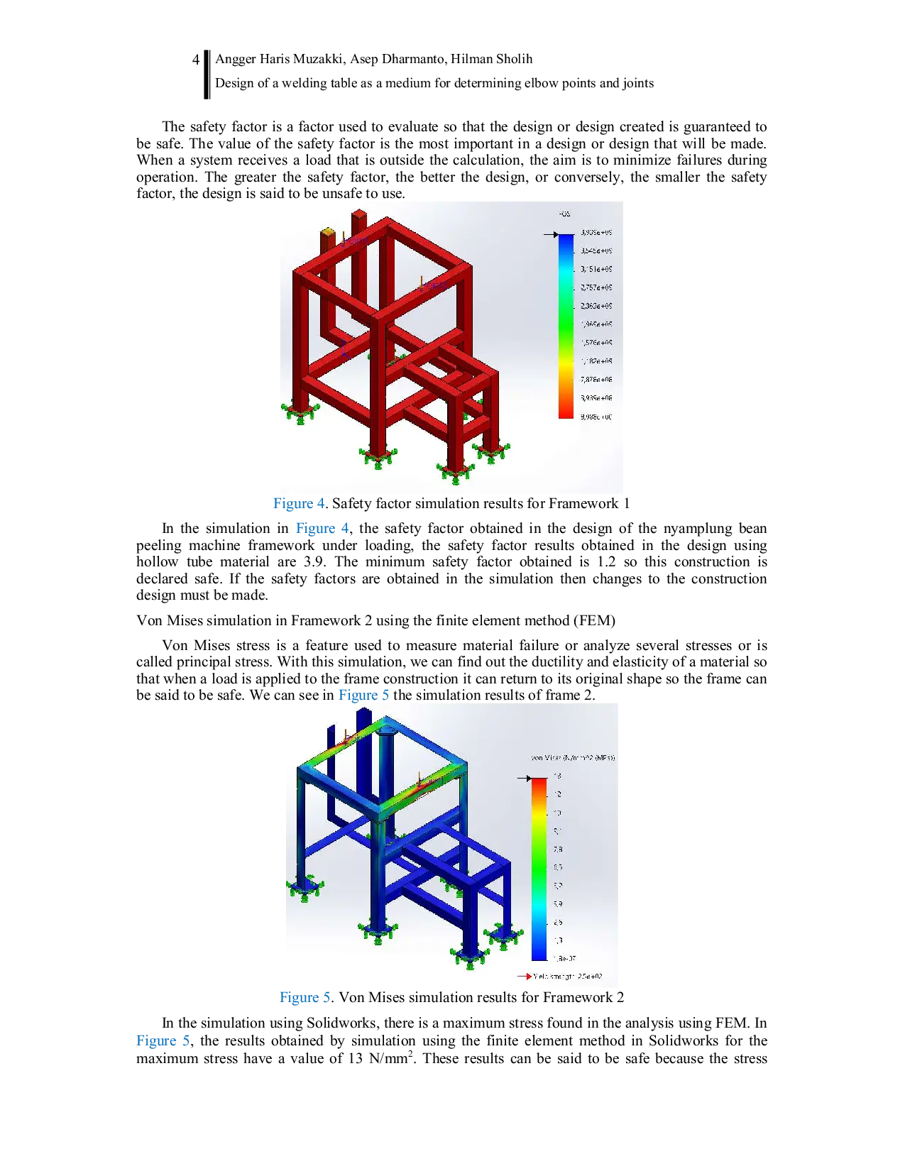 JURIS Analysis of the strength of the frame construction on the nyamplung bean peeling machine using the finite element method