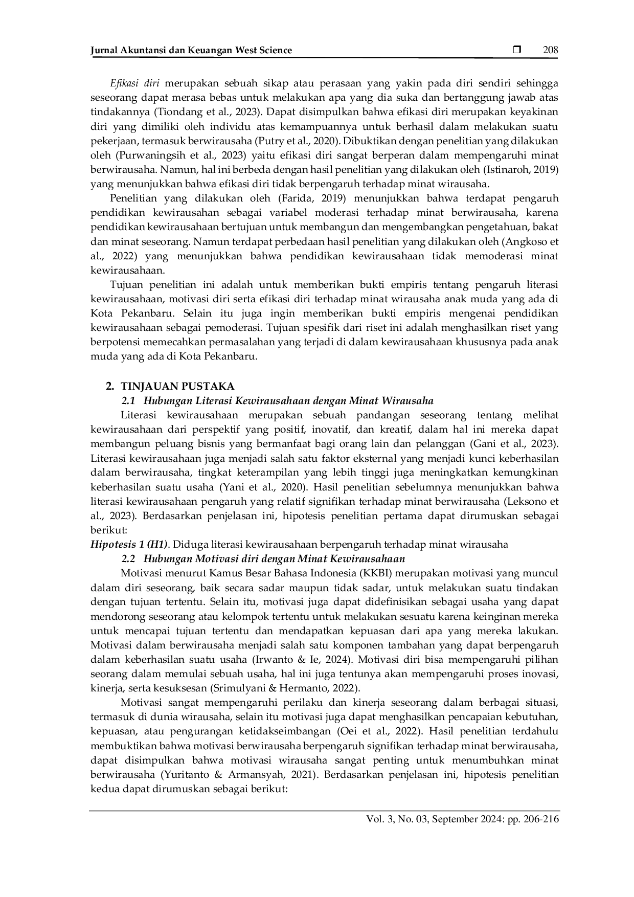 JURIS Fenomena Pengangguran di Pekanbaru dan Hubungannya dengan Wirausaha