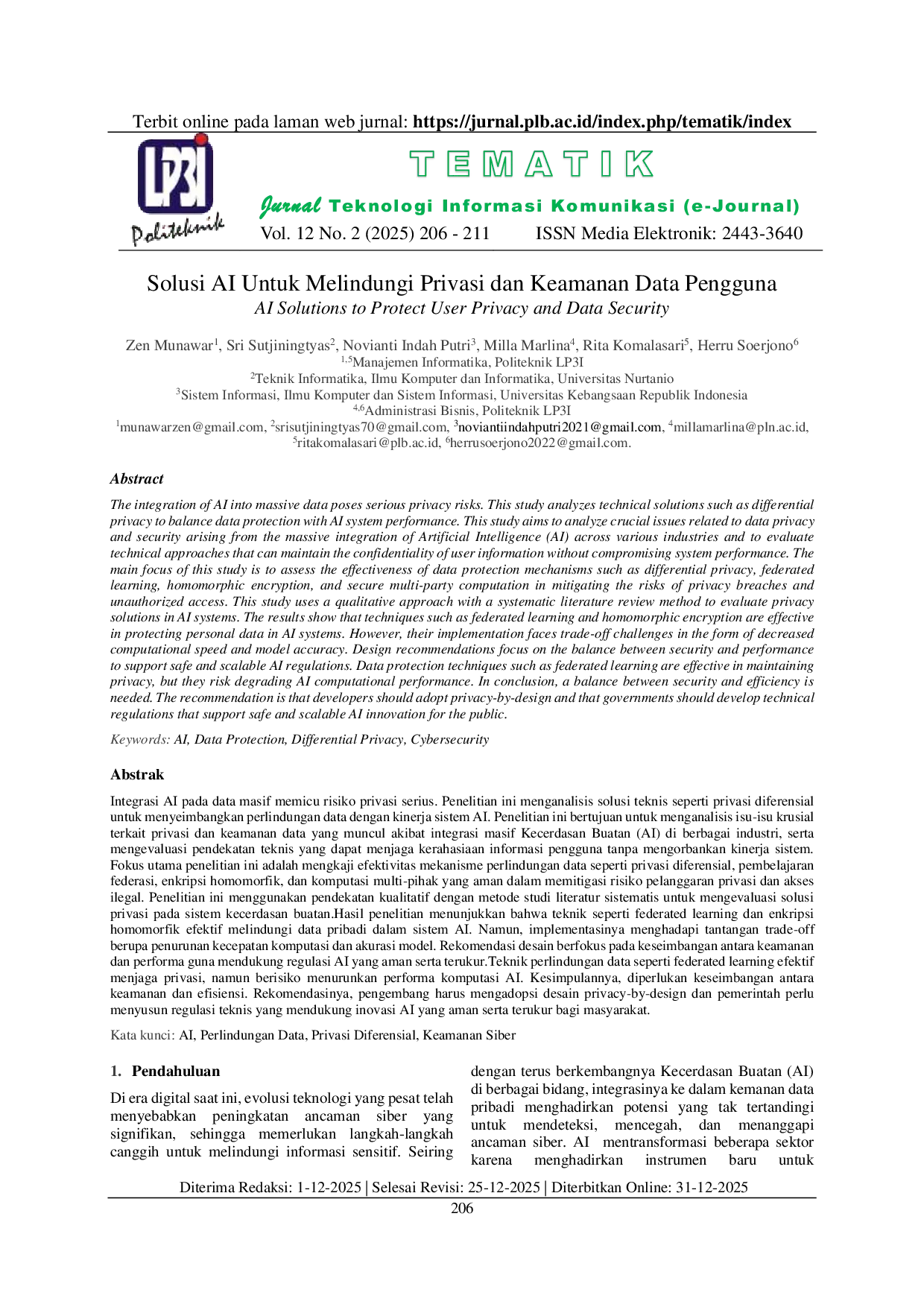 JURIS Solusi AI Untuk Melindungi Privasi dan Keamanan Data Pengguna