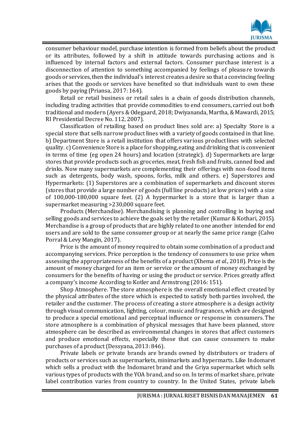 JURIS Dimensional Analysis of Retail Shop Images on Consumer Purchase Intention
