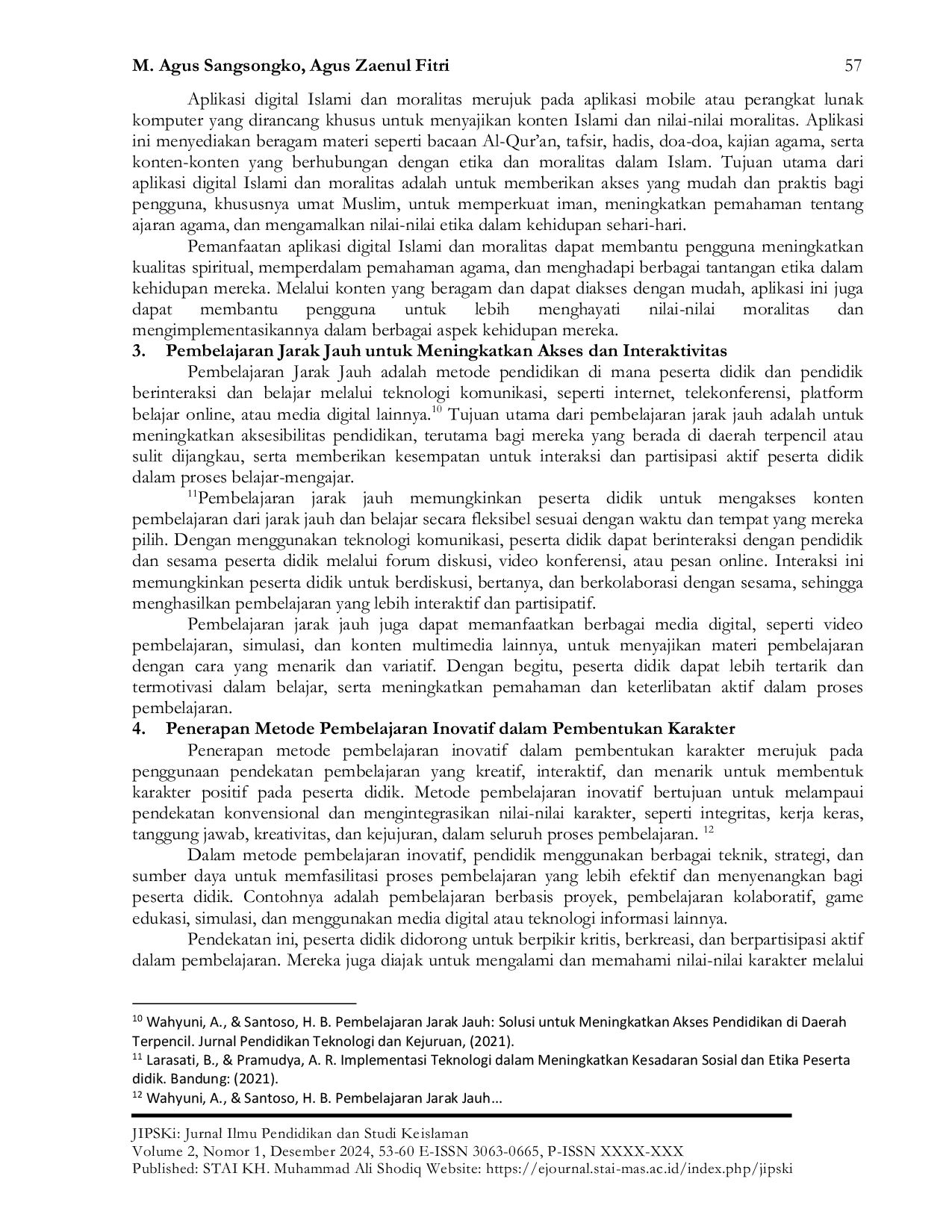 JURIS Inovasi Dalam Pendekatan Pendidikan Islam Dan Kurikulum Untuk Karakter Dan Etika Peserta Didik