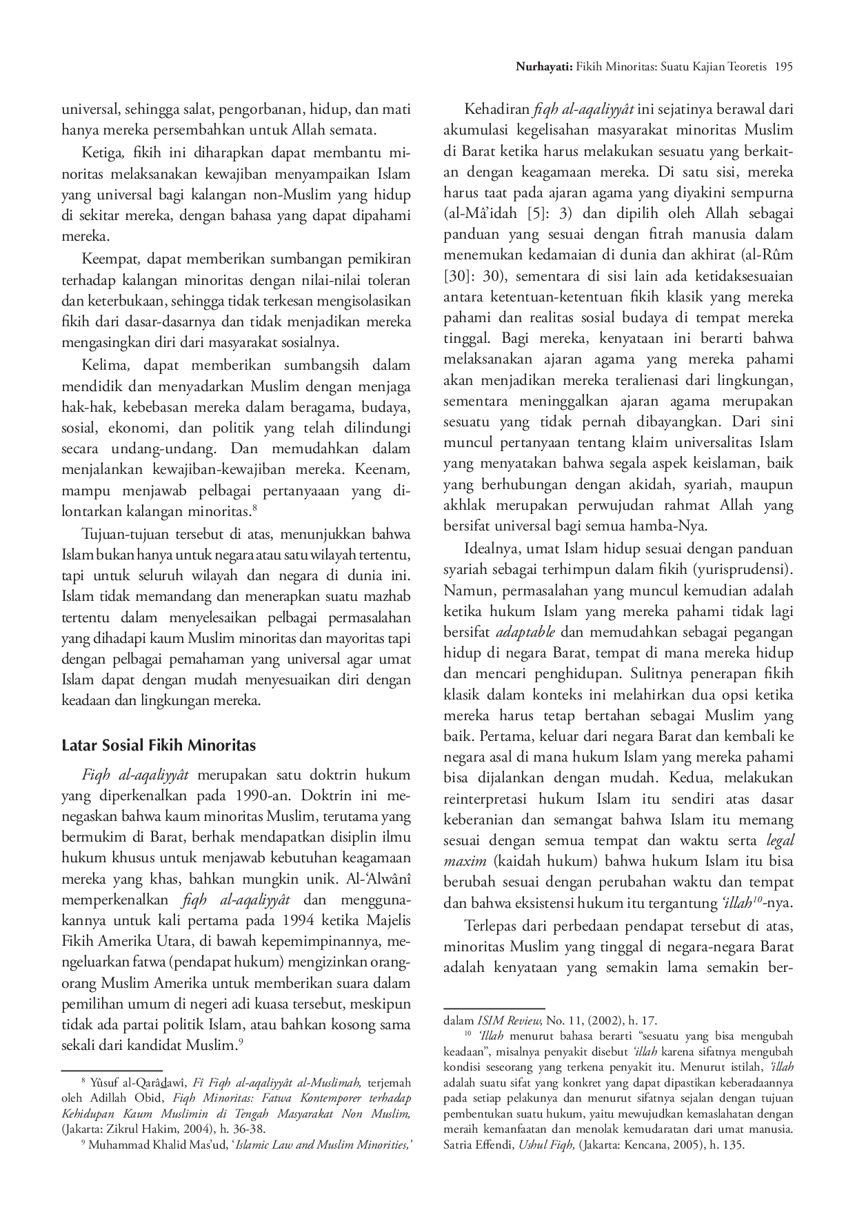 juris Fikih Minoritas Suatu Kajian Teoretis