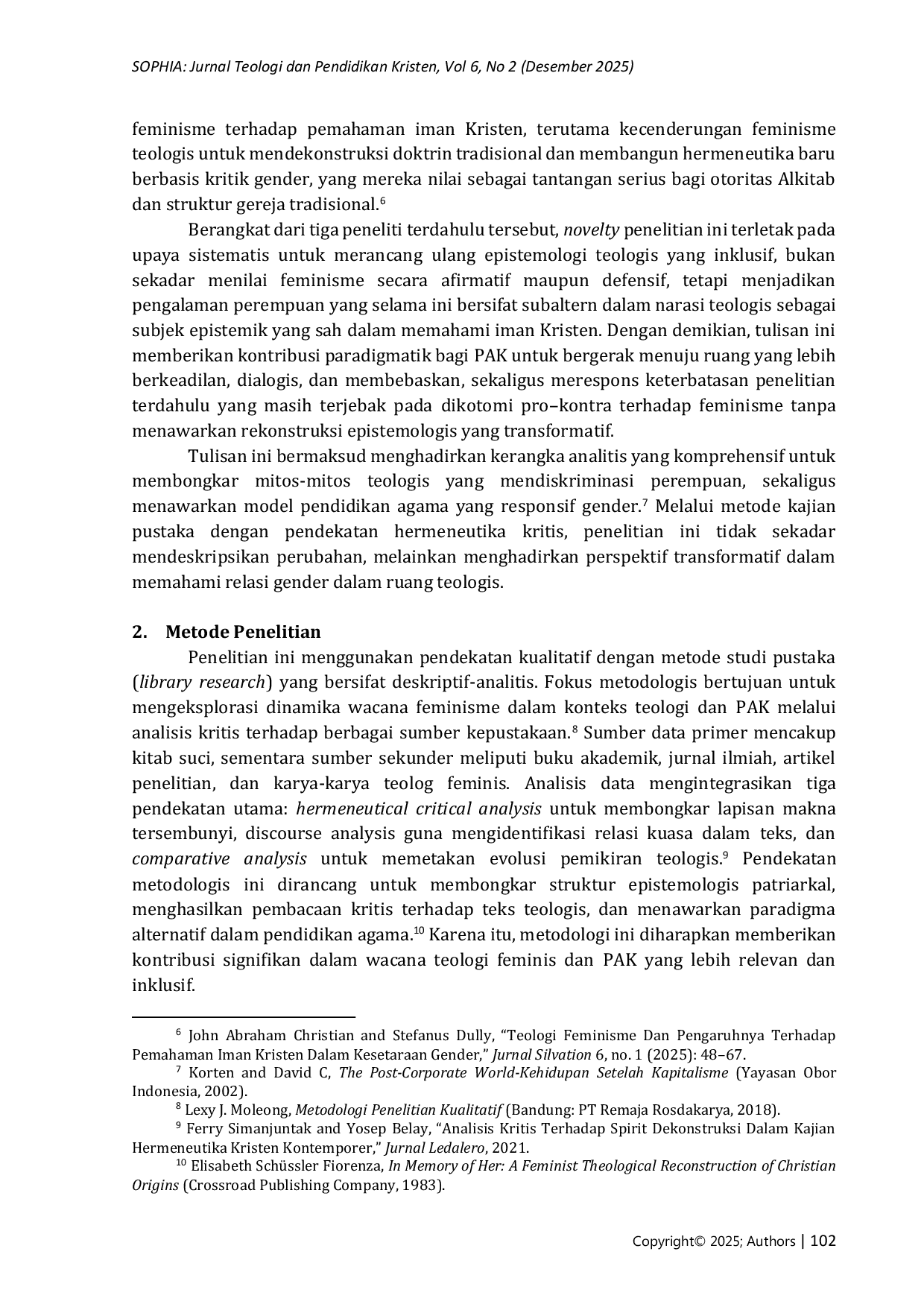 JURIS Feminisme dan Teologi