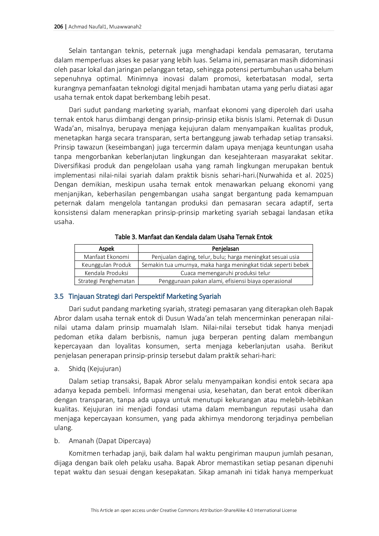 JURIS Strategi Pemasaran dalam Meningkatkan Penjualan dan Pendapatan pada Usaha Ternak Entok Ditinjau dari Marketing Syariah