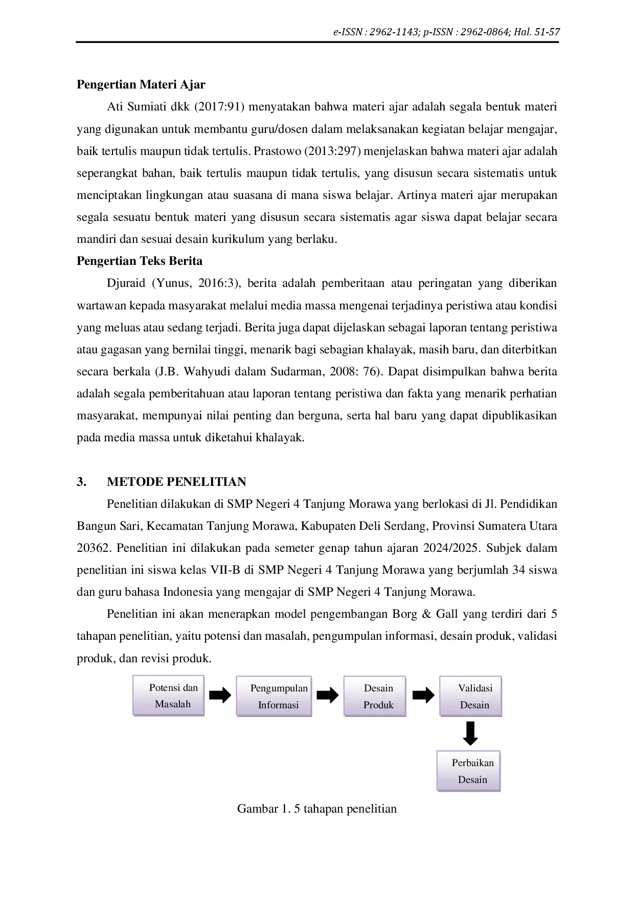 juris Pengembangan Materi Ajat Teks Berita pada Siswa Kelas VII SMP Negeri 4 Tanjung Morawa