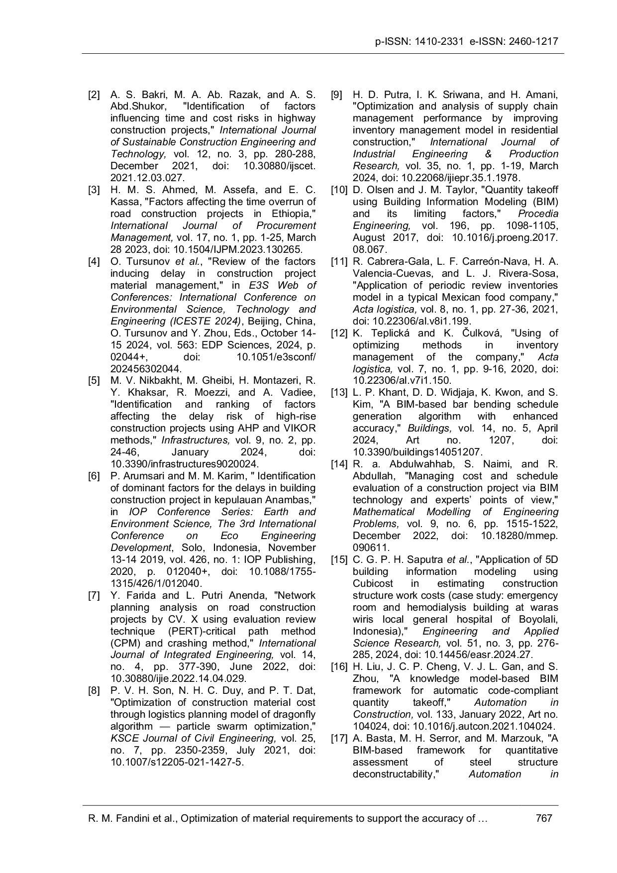 JURIS Optimization of material requirements to support the accuracy of delivery materials based on quantity of cubicost analysis results