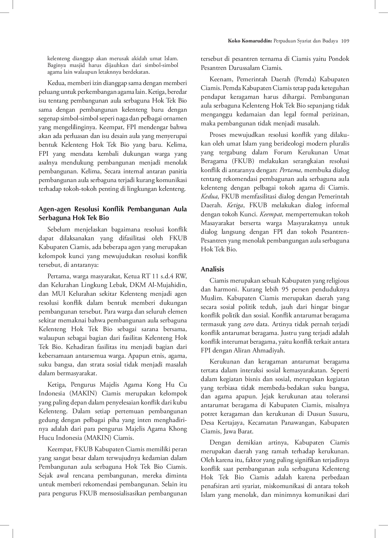 juris Perpaduan Syariah dan Budaya dalam Resolusi Konflik