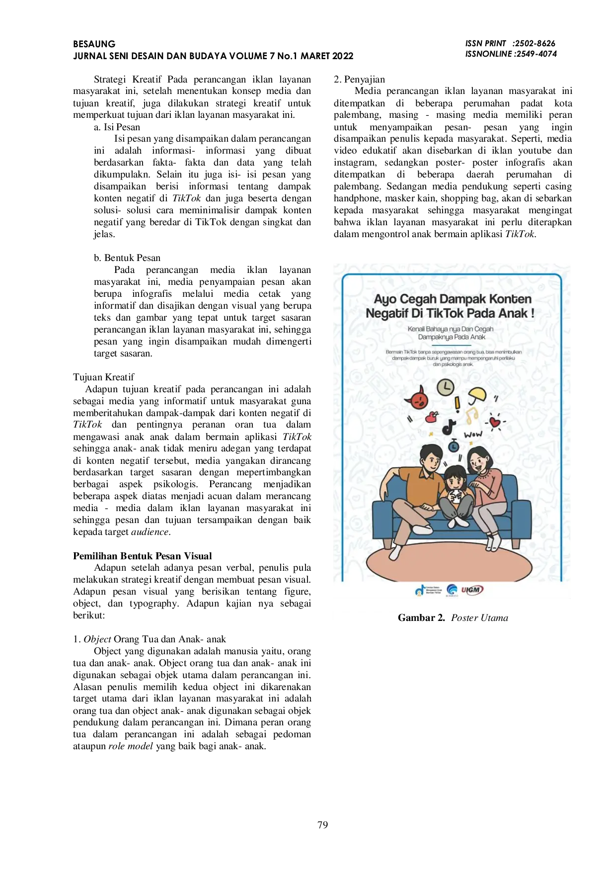 JURIS Perancangan Iklan Layanan Masyarakat Peranan Orang Tua Terhadap Aplikasi Sosial Media Tiktok