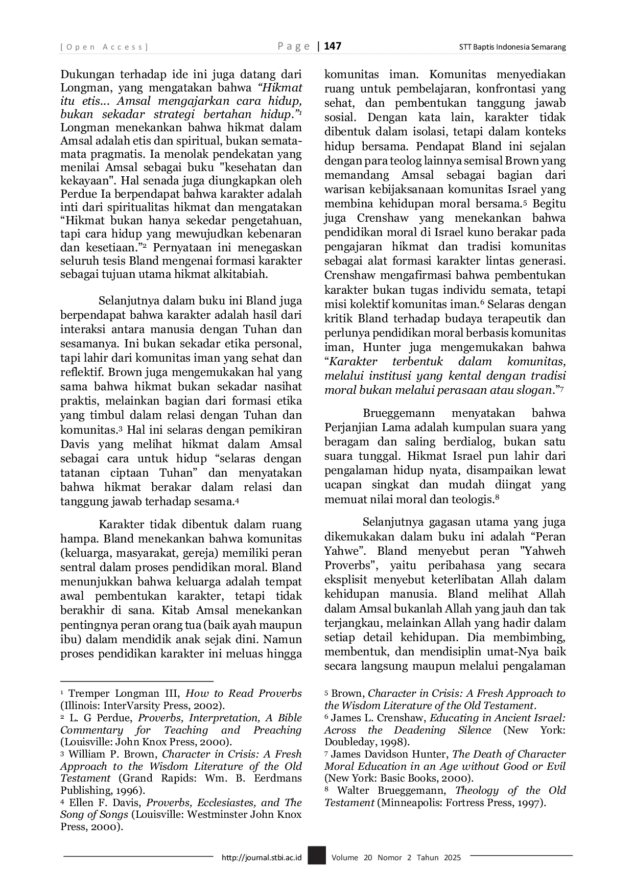 JURIS Book Review Proverbs And The Formation Of Character