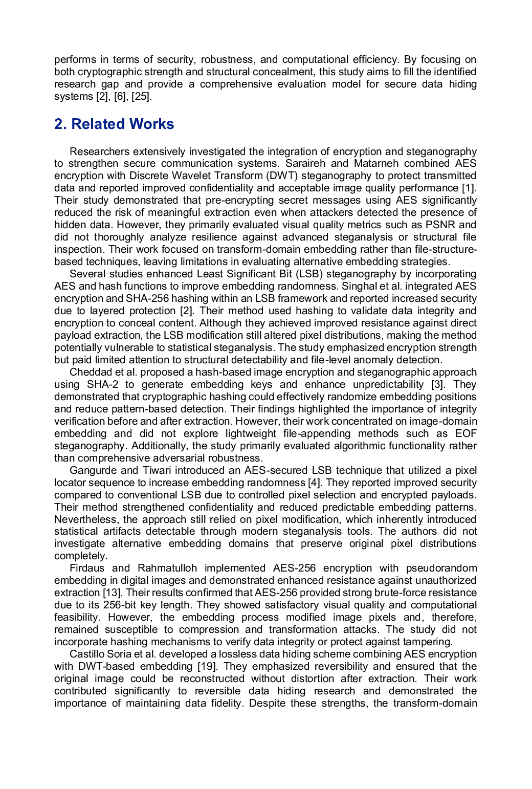 JURIS Implementation Analysis of AES 256 and SHA 256 in EOF Steganography