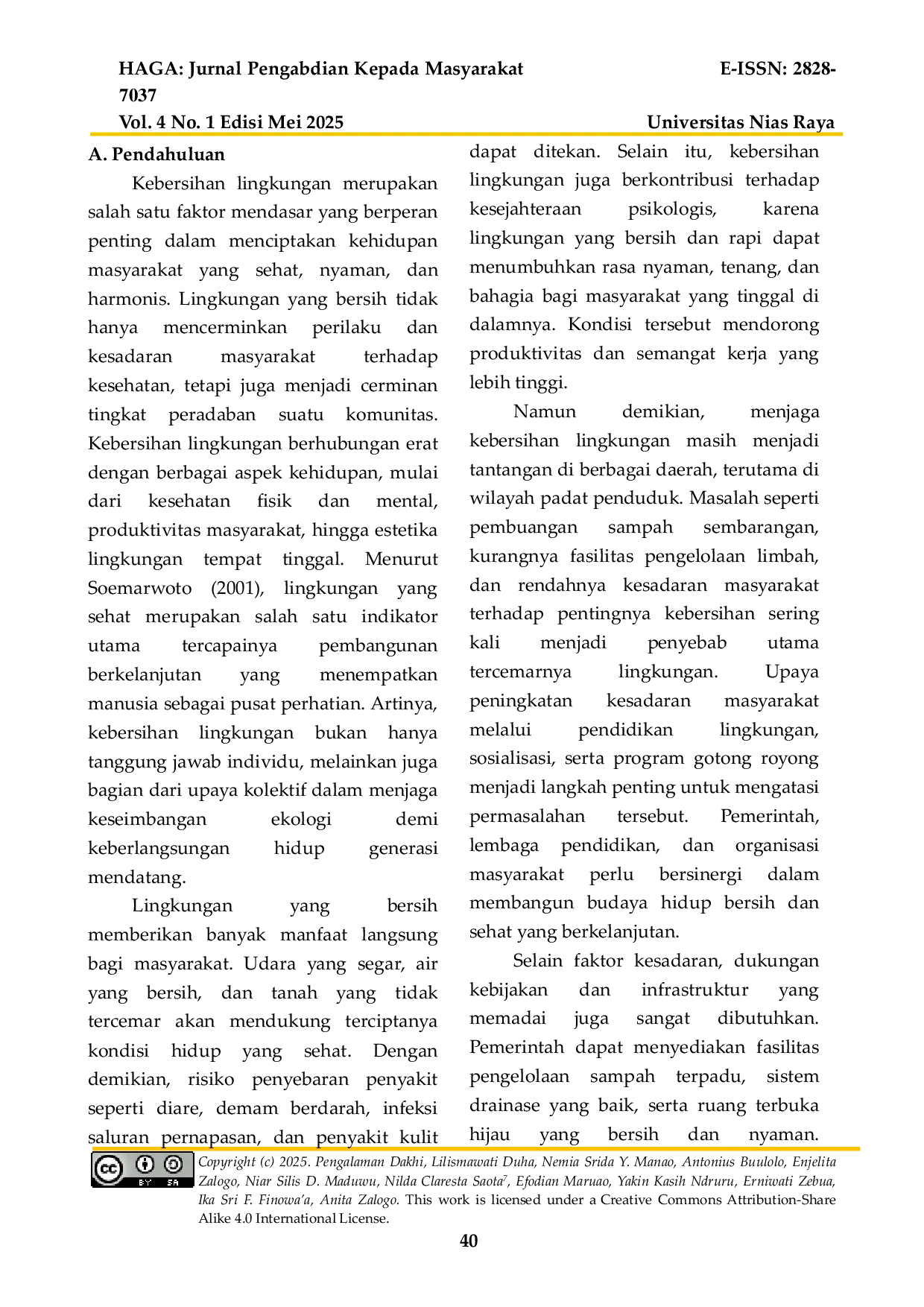 JURIS Penyediaan Tempat Sampah Dan Sapu Lidi Untuk Menunjang Kebersihan Lingkungan Masyarakat Di Desa Hililaza Kecamatan Teluk Dalam Kabupaten Nias Selatan