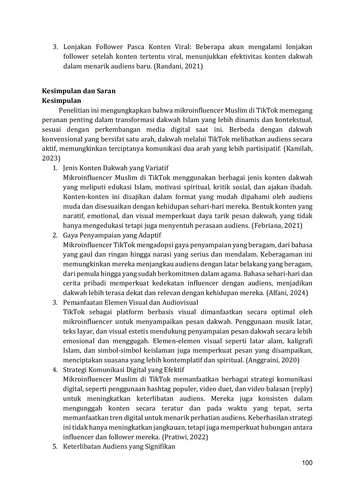 JURIS Peran Mikroinfluencer Muslim dalam Dakwah Islam di TikTok Analisis Konten dan Strategi Komunikasi Digital