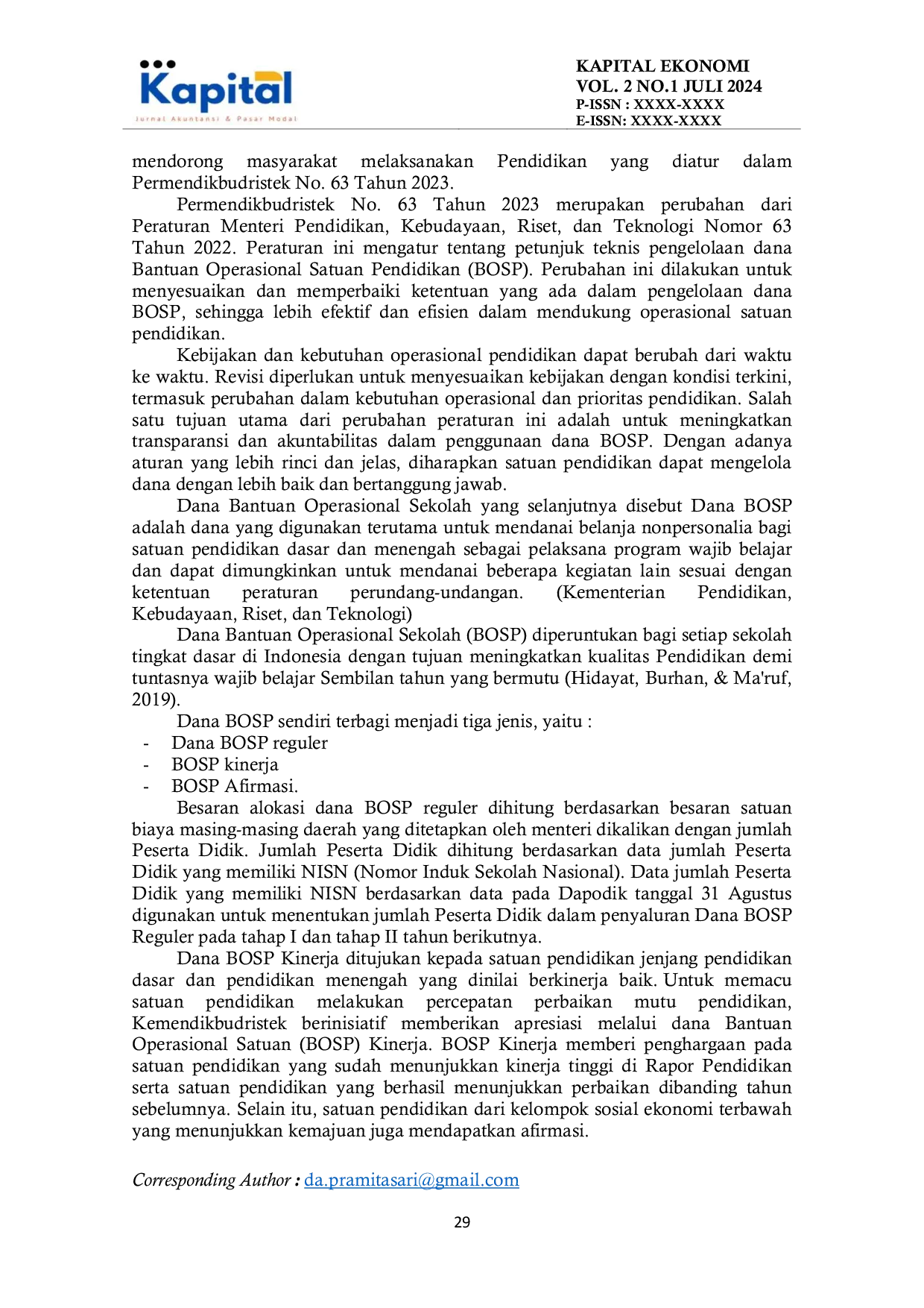 JURIS Analisis Penerapan Peraturan Menteri Pendidikan Kebudayaan Riset Dan Teknologi Nomor 63 Tahun 2023