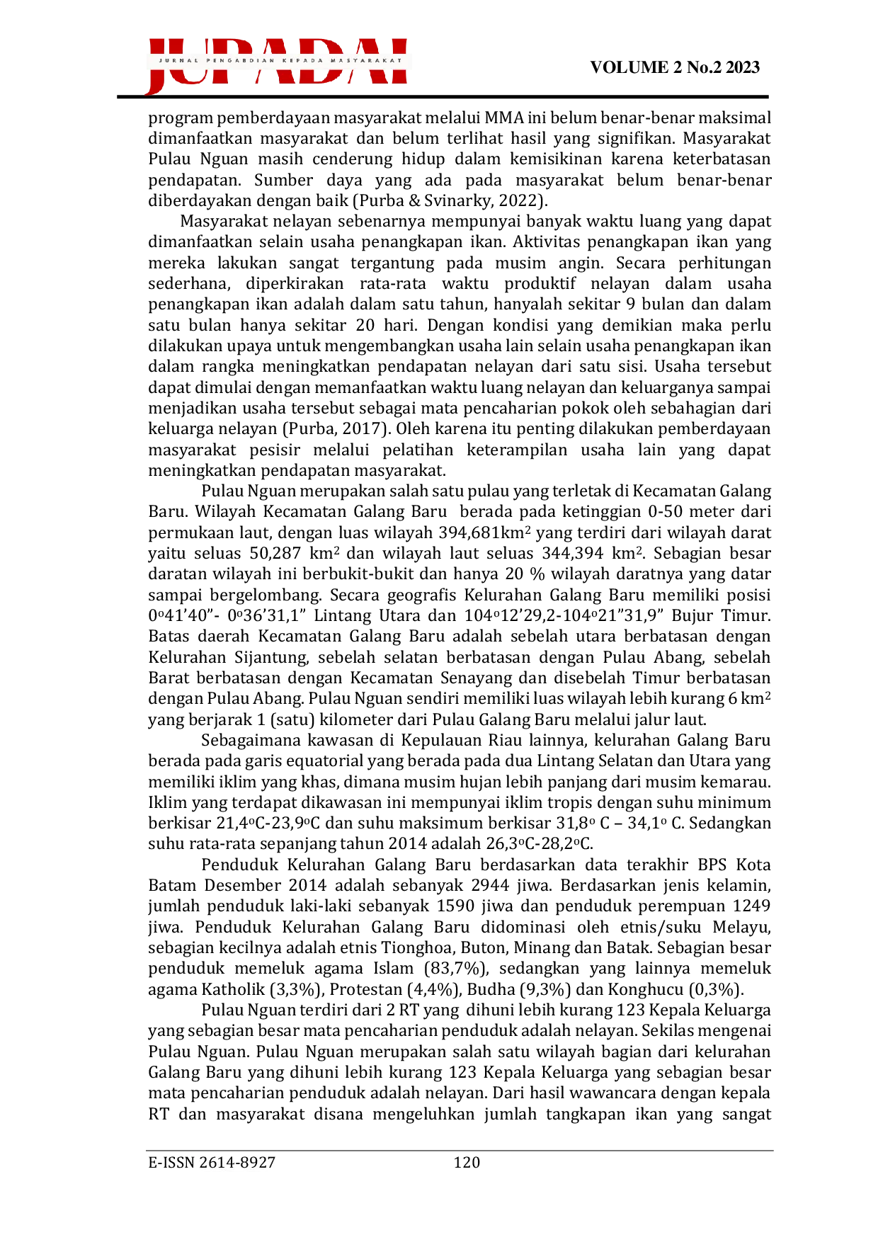 JURIS Pelatihan Kewirausahaan Kerupuk Singkong di Pulau Nguwan