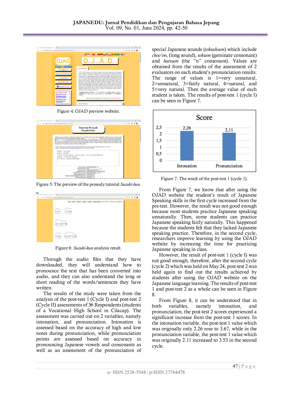 JURIS The Utilization of the OJAD Website to Improve Japanese Speaking Skills in Vocational High School
