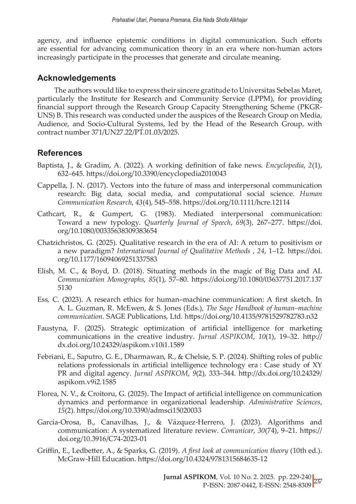 JURIS AI and communication research Reassessing theory and methodology in the age of automation