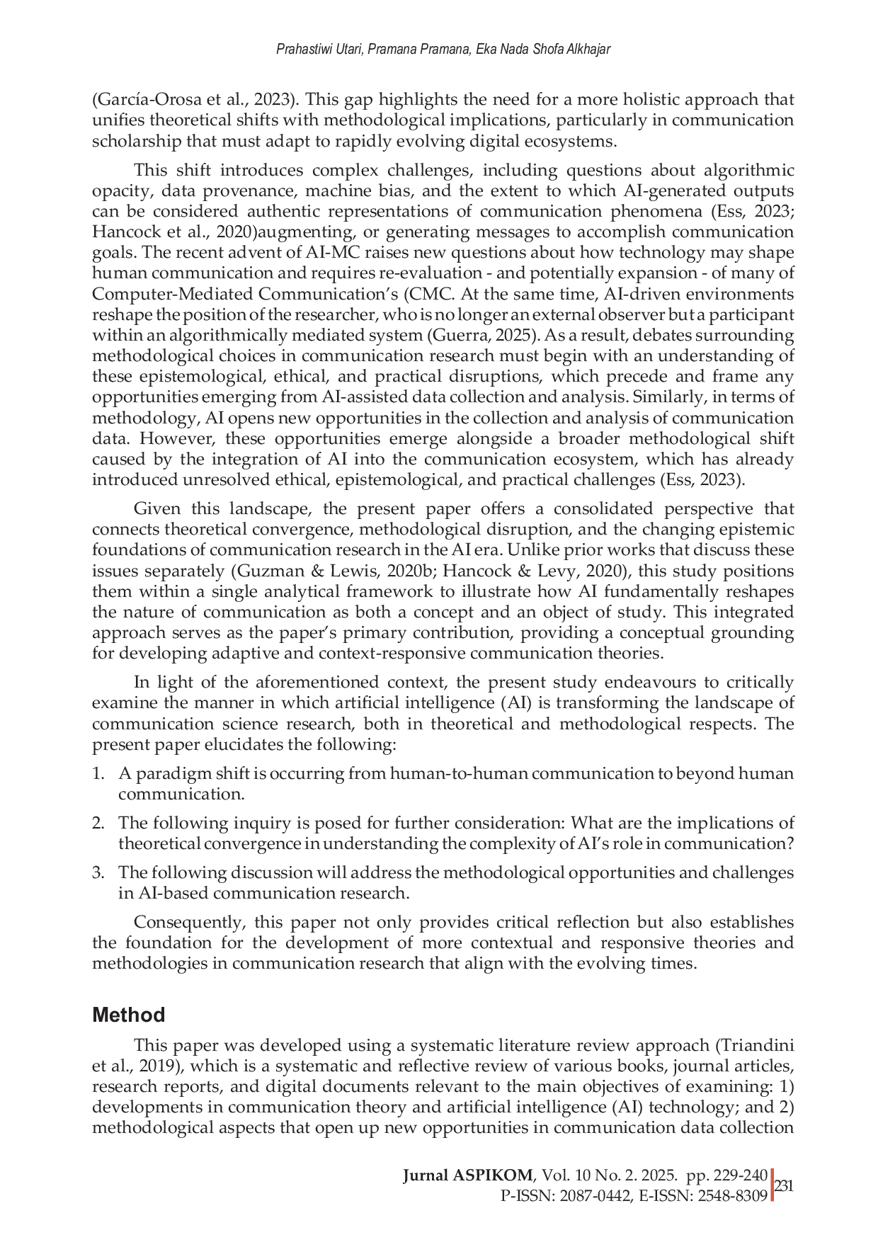 JURIS AI and communication research Reassessing theory and methodology in the age of automation