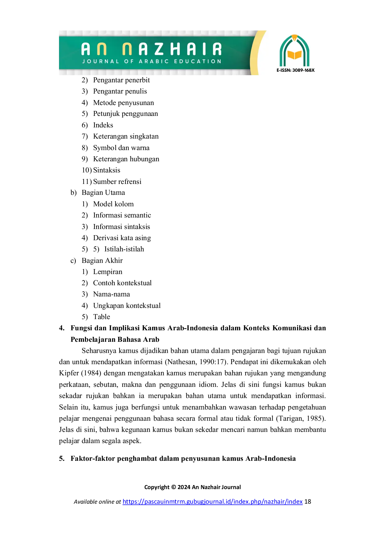 JURIS Development and Implications of Arabic Indonesian Dictionaries on Arabic Language Learning