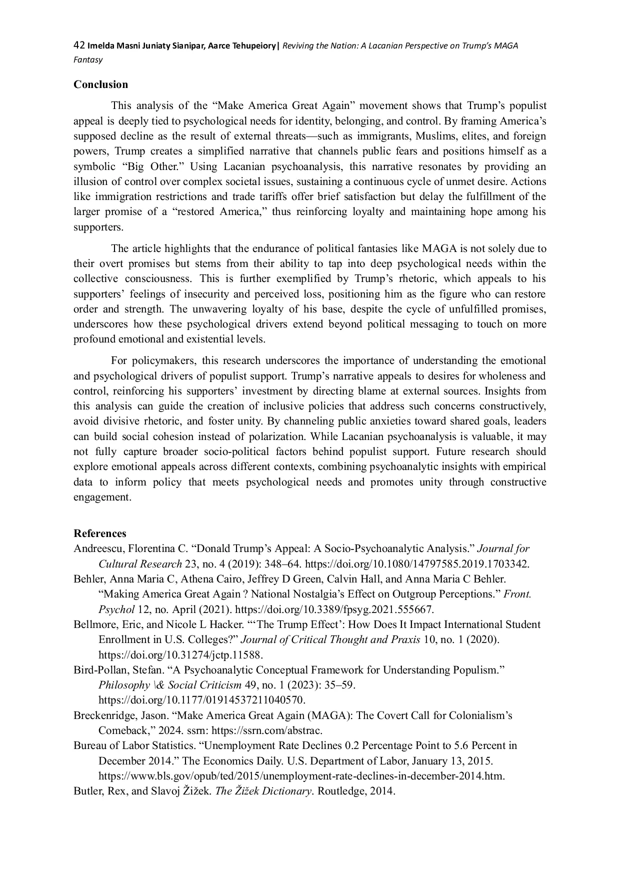 JURIS Reviving the Nation A Lacanian Perspective on Trump s MAGA Fantasy