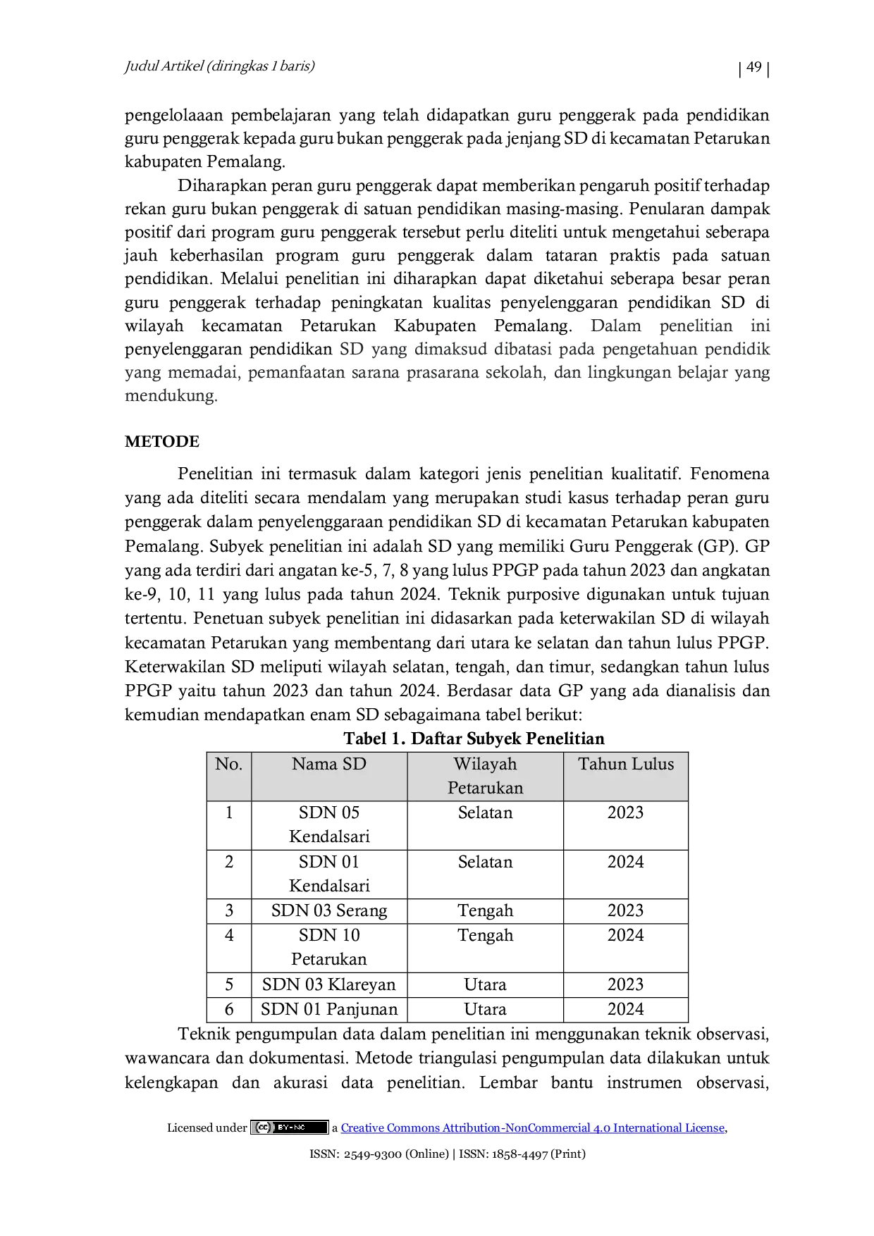 JURIS Peran Guru Penggerak dalam Penyelenggaraan Pendidikan Sekolah Dasar di kecamatan Petarukan kabupaten Pemalang