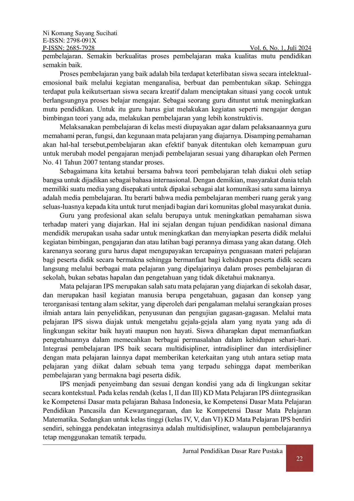 JURIS Implementasi Penerapan Percobaan Terstruktur Untuk Meningkatkan Hasil Belajar Ips Pada Siswa Kelas V Sd No 2 Mengwi Semester Ganjil Tahun Pelajaran 2023 2024