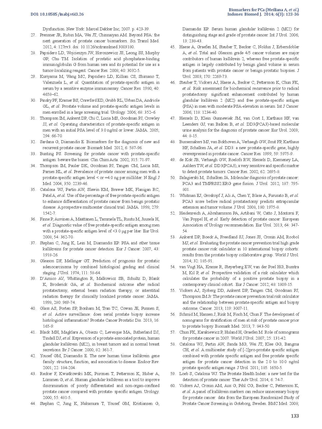 juris Identification of Biomarkers for Prostate Cancer