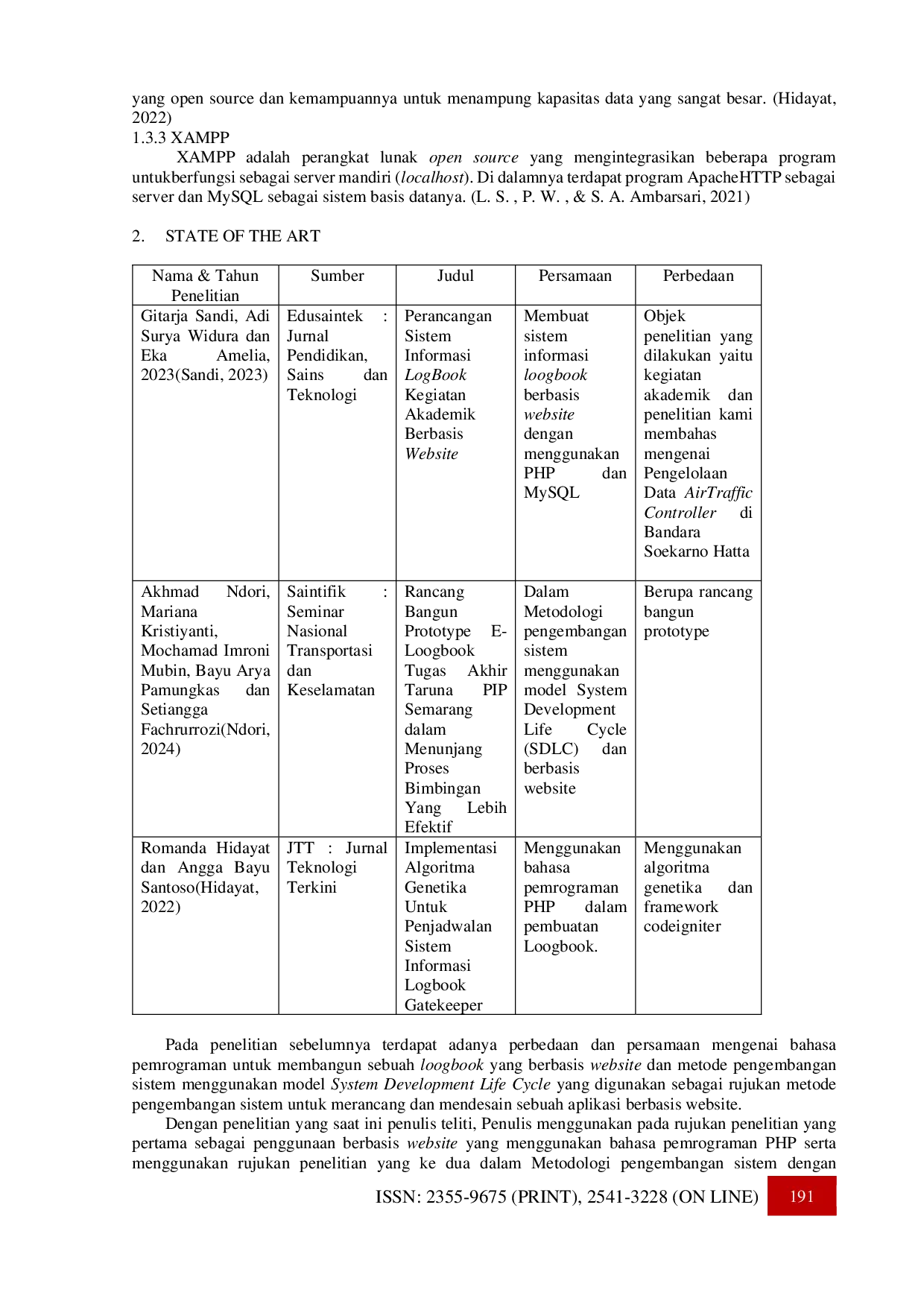 JURIS Pengembangan Sistem Logbook Berbasis Web untuk Pengelolaan Data AirTrafficController di Bandara Soekarno Hatta