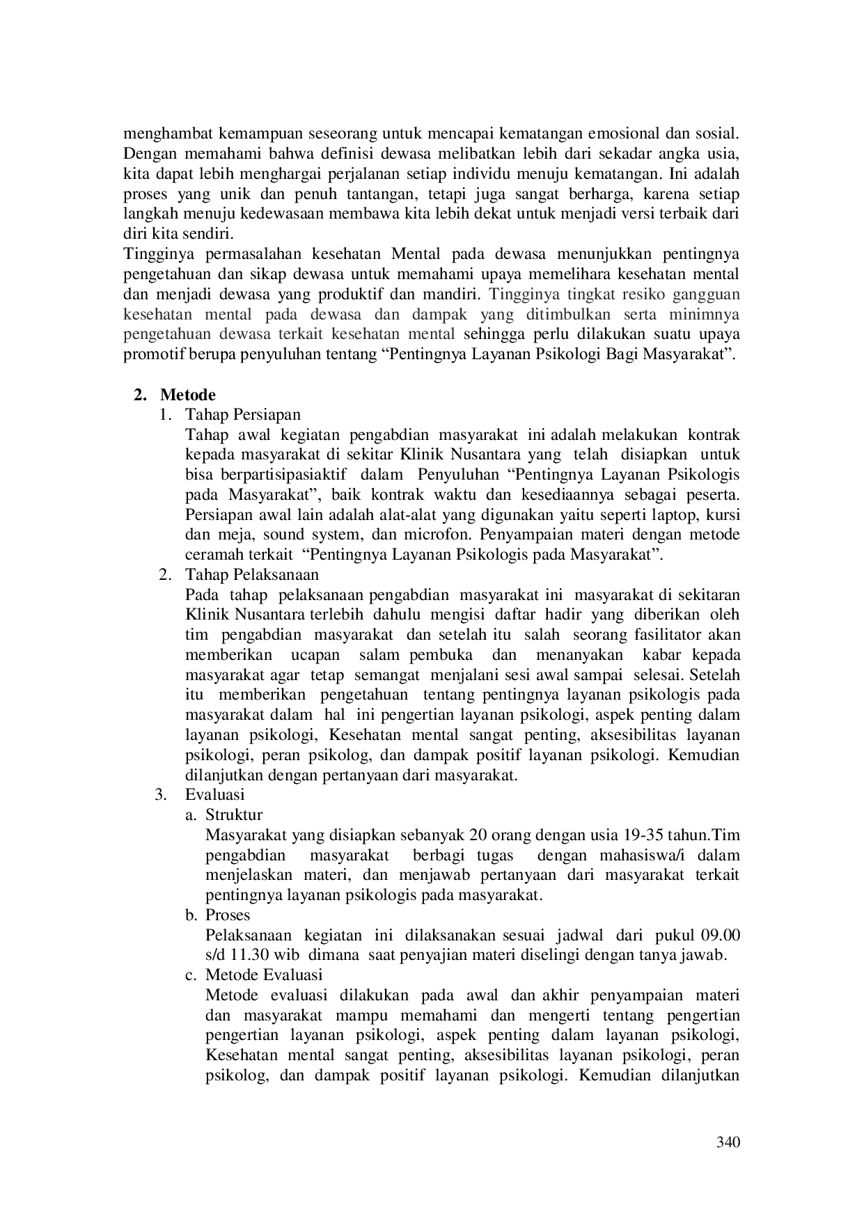 JURIS Pentingnya Layanan Psikologis Pada Masyarakat