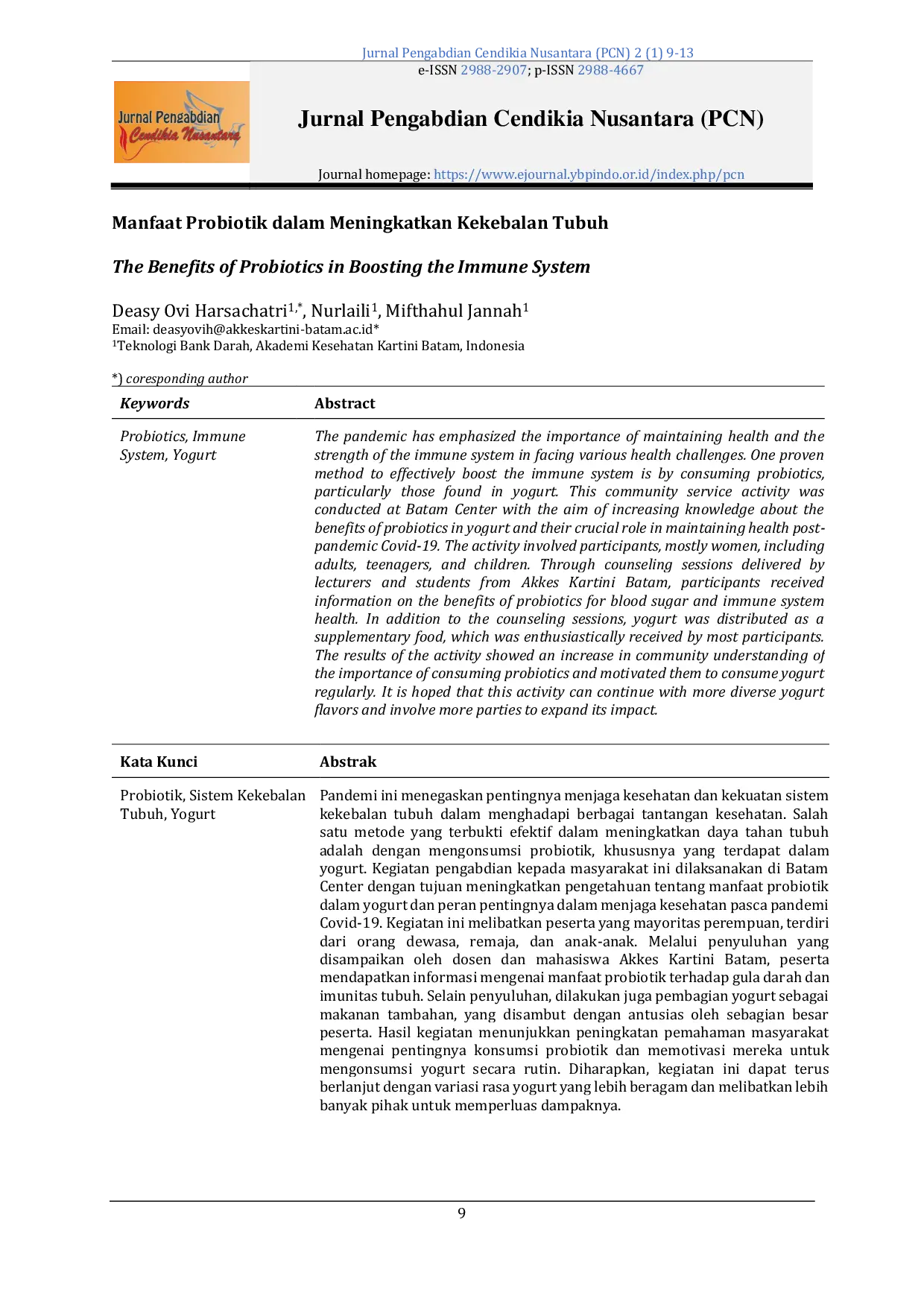 JURIS Manfaat Probiotik dalam Meningkatkan Kekebalan Tubuh