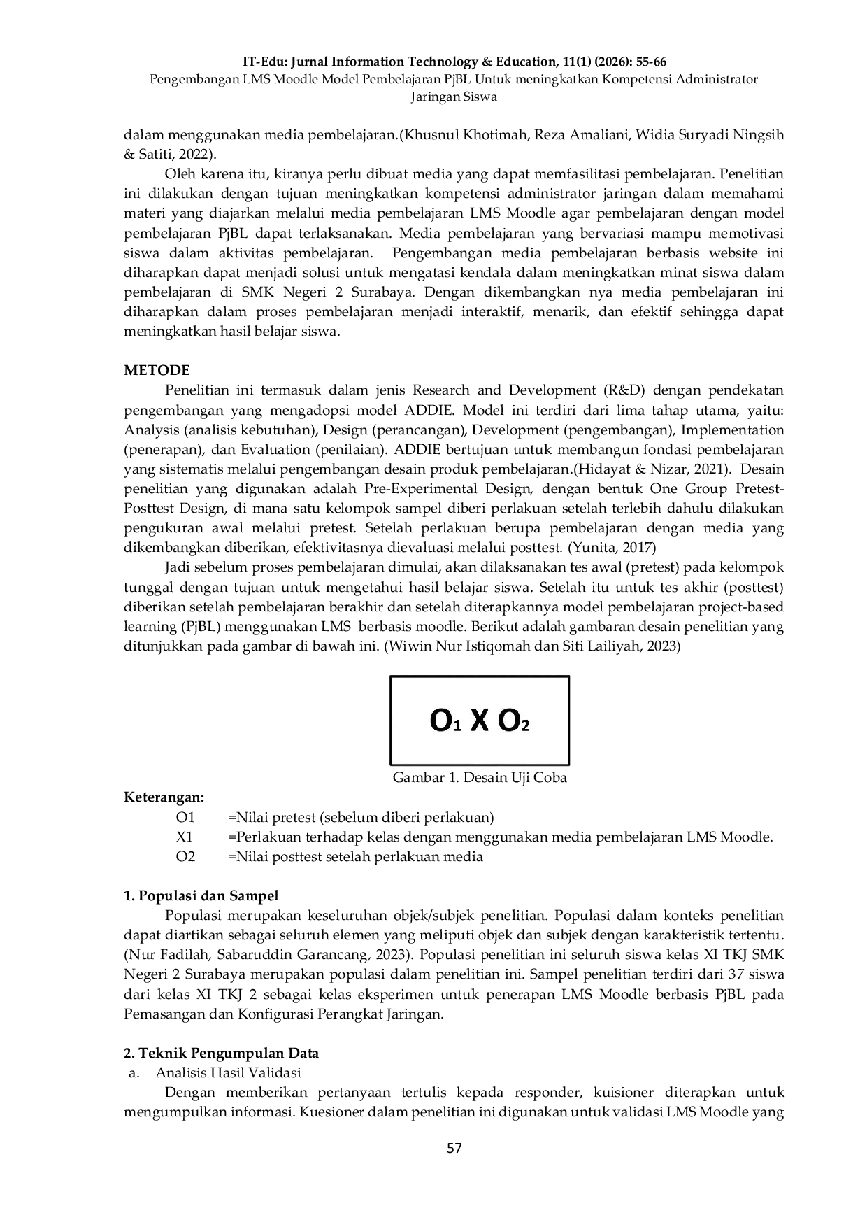 JURIS Pengembangan LMS Moodle Dengan Model Pembelajaran Project Based Learning Untuk Meningkatkan Kompetensi Administrator Jaringan Pada Materi Pemasangan Dan Konfigurasi Perangkat Jaringan Studi Kasus S