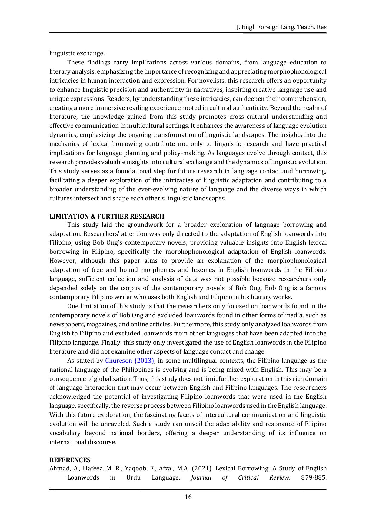 JURIS English Lexical Borrowing in Filipino Morphophonological Adaptation of English Lexemes and Loanwords