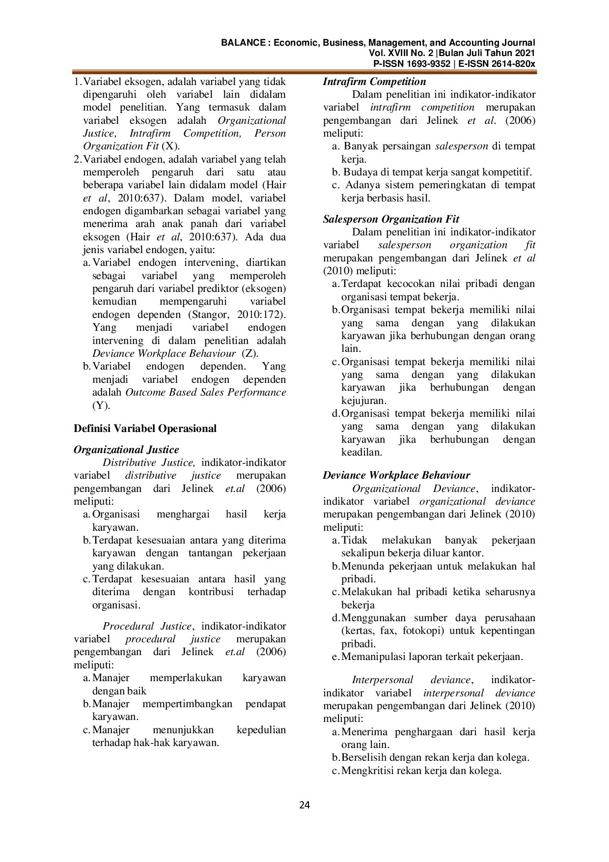 JURIS Sales Performance dan Faktor yang Mempengaruhinya