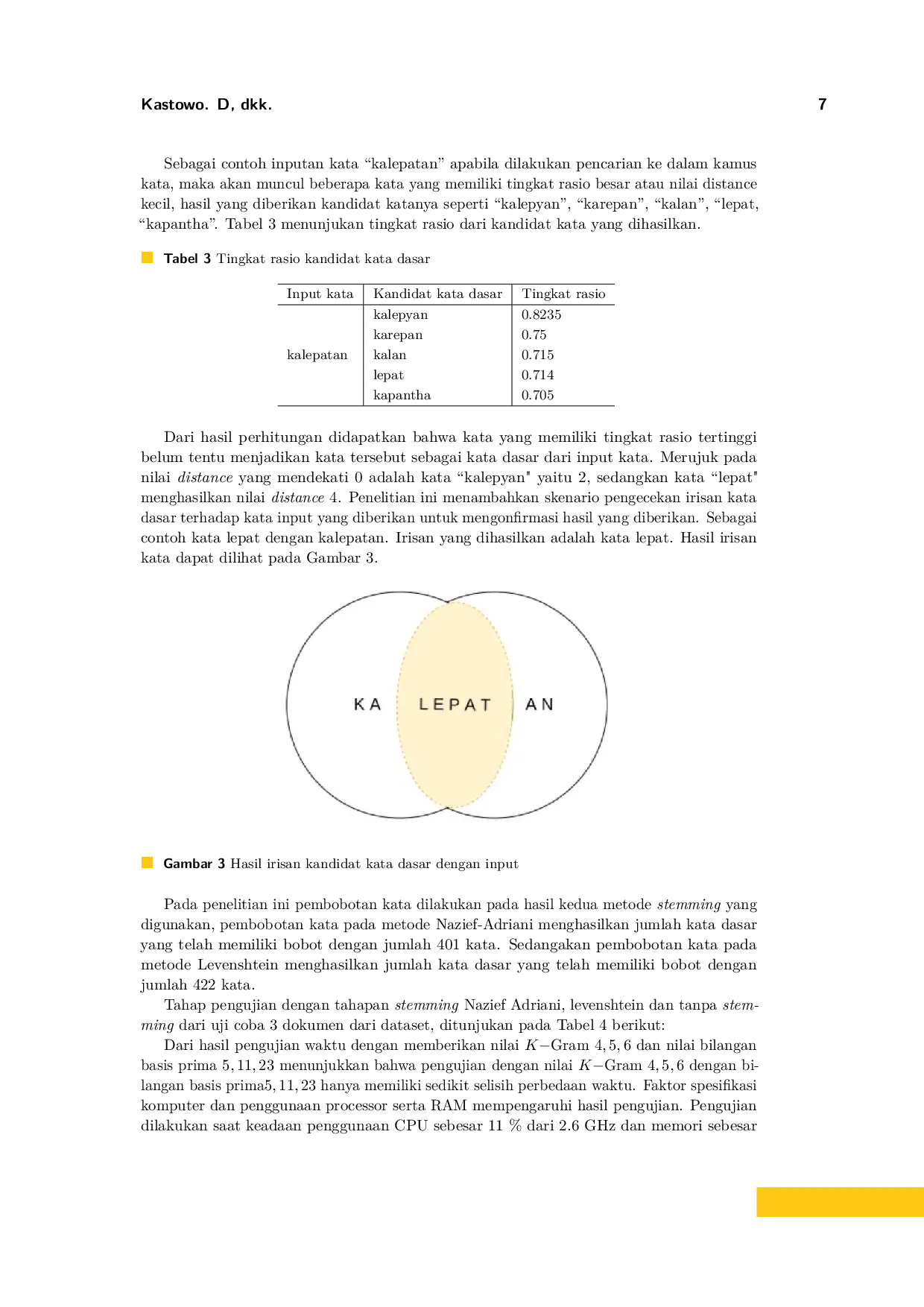 JURIS Analisis Perbandingan Algoritma Nazief Adriani dan Levenshtein Distance untuk mengukur Tingkat Similaritas Berita Menggunakan Rabin Krap Studi Kasus Berita Berbahasa Jawa