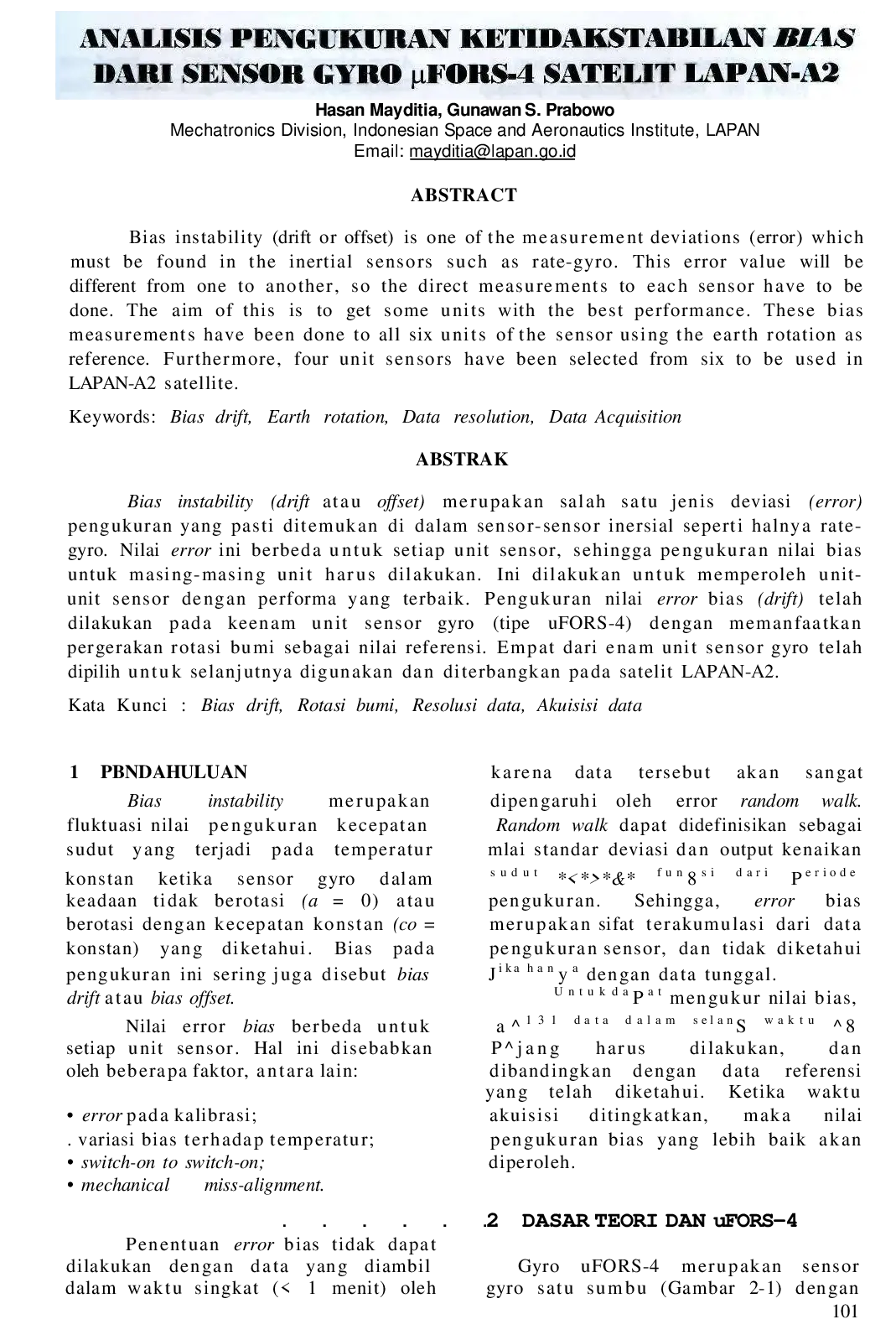 juris Pengukuran Nilai Bias Menggunakan Rotasi Bumi