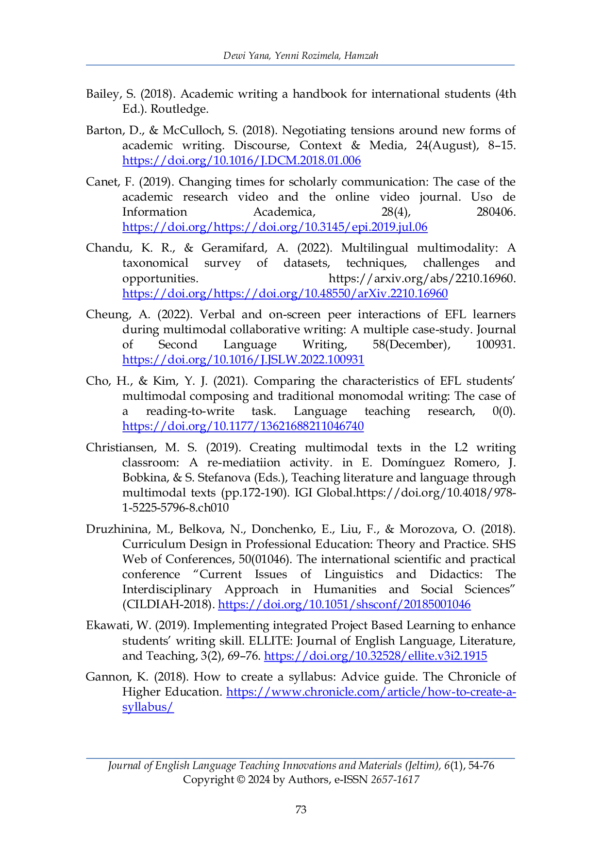 JURIS Optimizing English Education Curriculum for EFL Students Multimodal Approach in Academic Writing