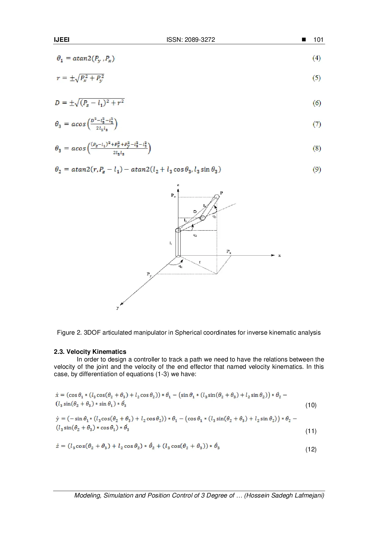 JURIS Modeling Simulation and Position Control of 3 Degree of Freedom Articulated Manipulator