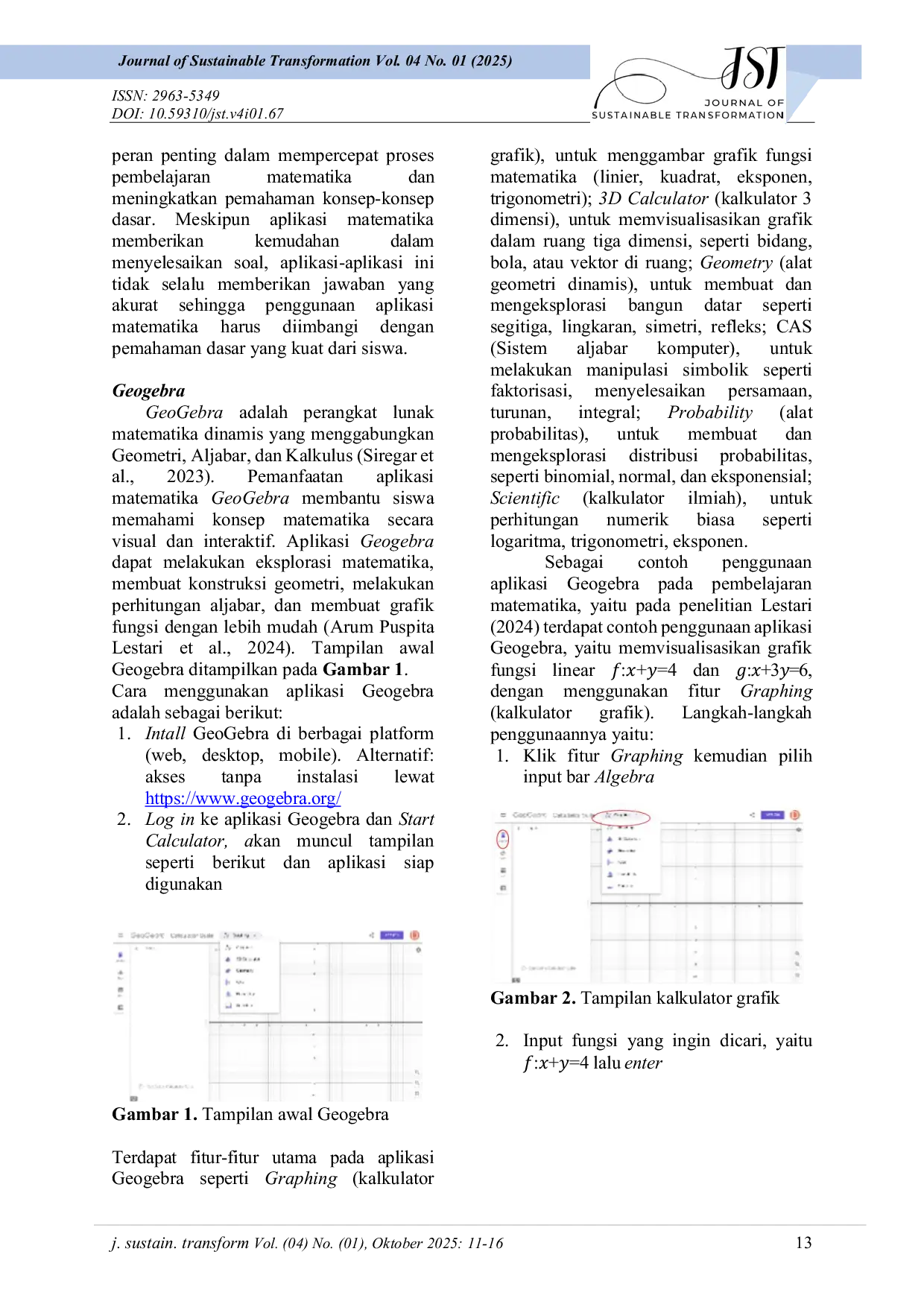 JURIS Penggunaan Aplikasi Dalam Menyelesaikan Masalah Matematika