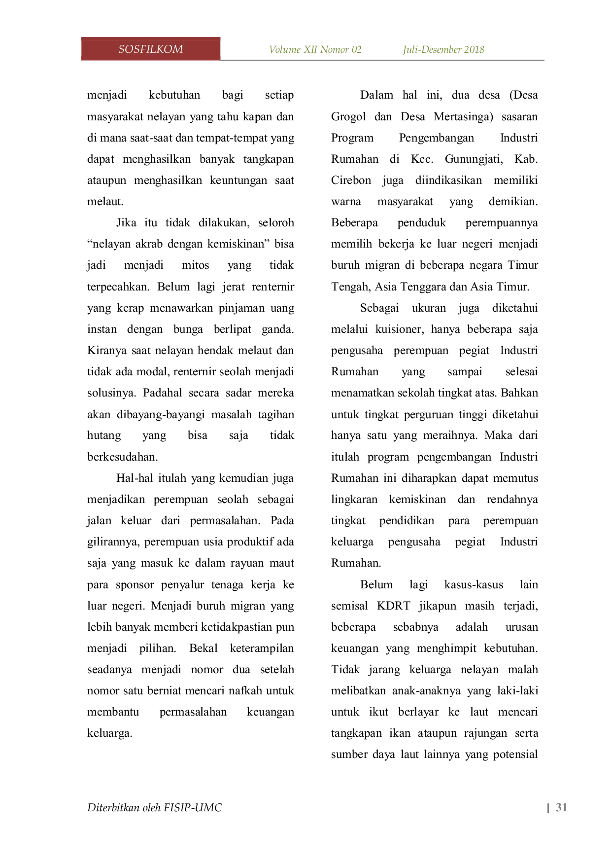 JURIS Program Pendampingan Perempuan Bagi Pegiat Industri Rumahan