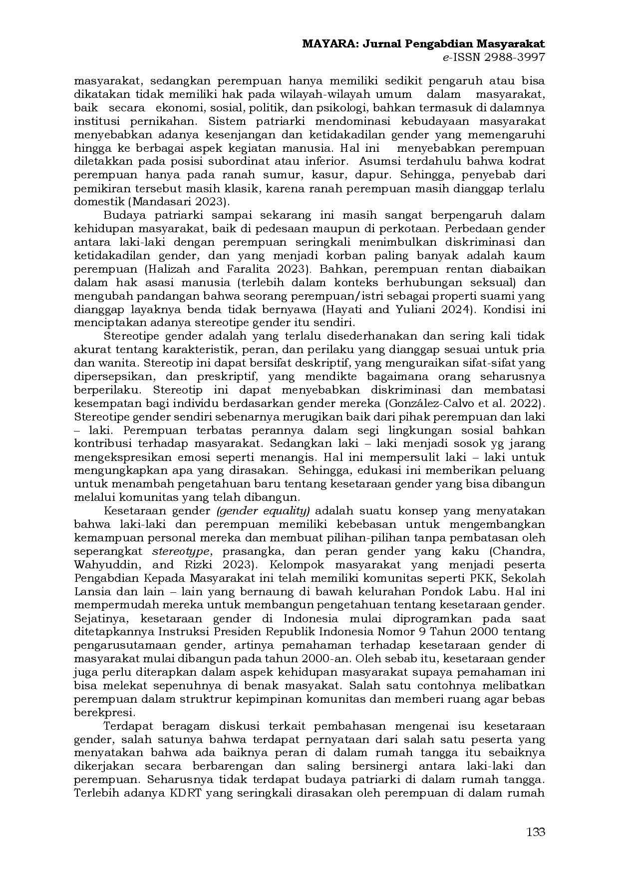 juris Edukasi Media sebagai Alat Sosialisasi Kesetaraan Gender di Wilayah Kelurahan Pondok Labu Jakarta Selatan