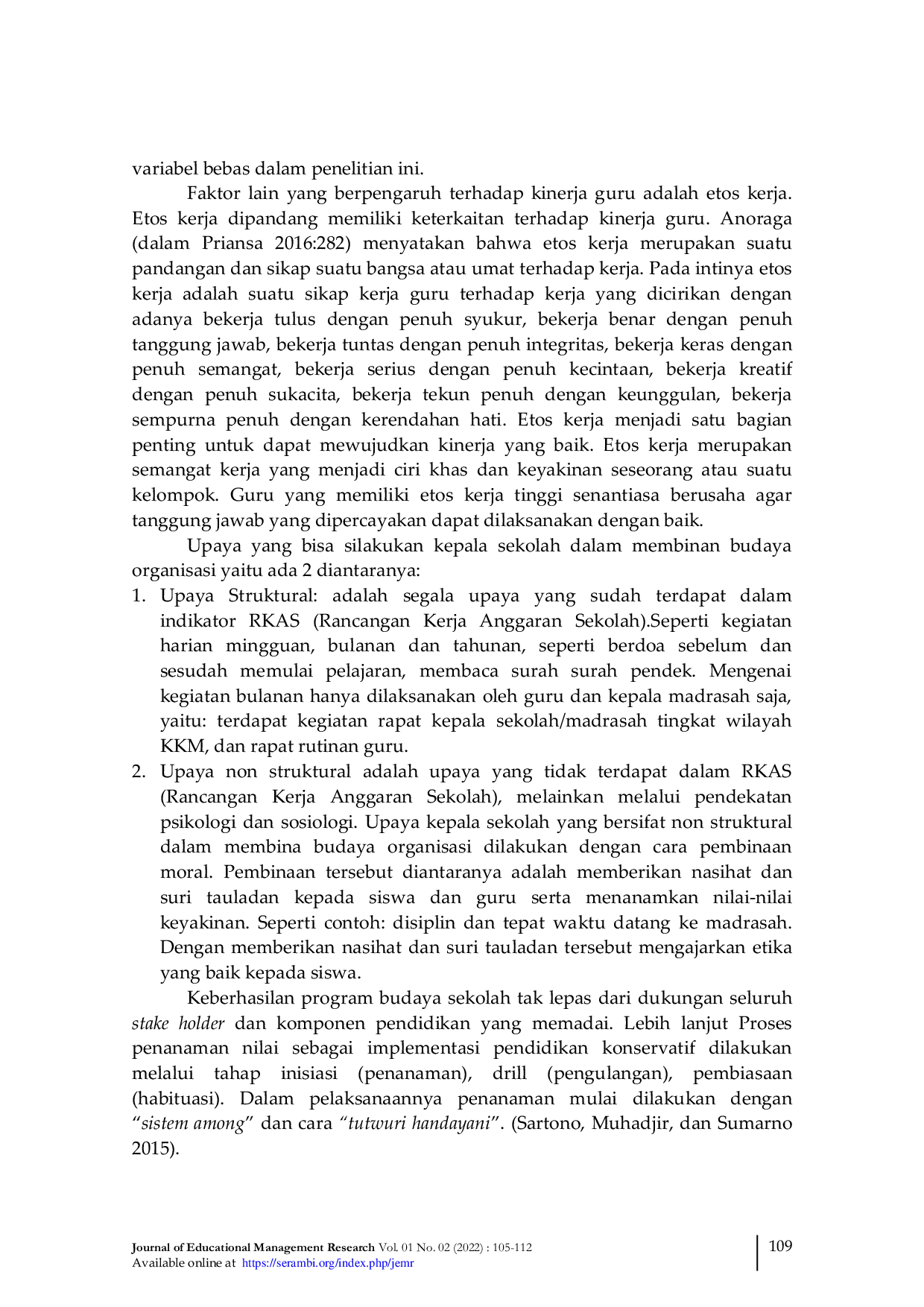 JURIS Implementasi Kepemimpinan Kepala Sekolah dengan Budaya Organisasi terhadap Kinerja Guru