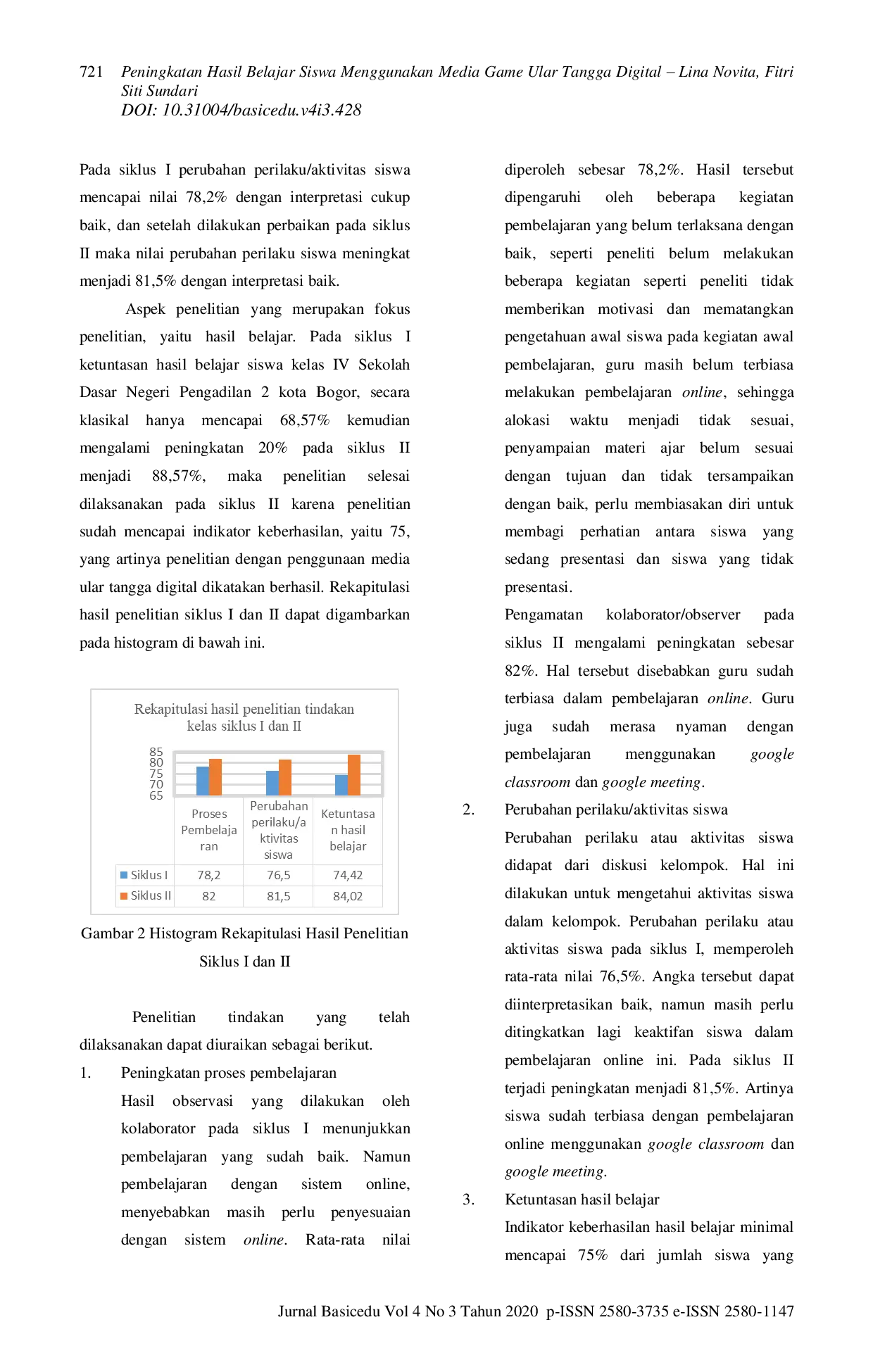 JURIS Peningkatan Hasil Belajar Siswa Menggunakan Media Game Ular Tangga Digital