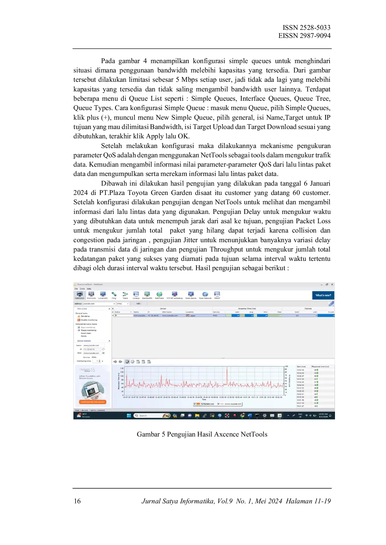 JURIS Analisis Kinerja Jaringan Dengan Metode Hierarchical Token Bucket HTB Untuk Transmisi Data Studi Kasus PT Hipernet Indodata