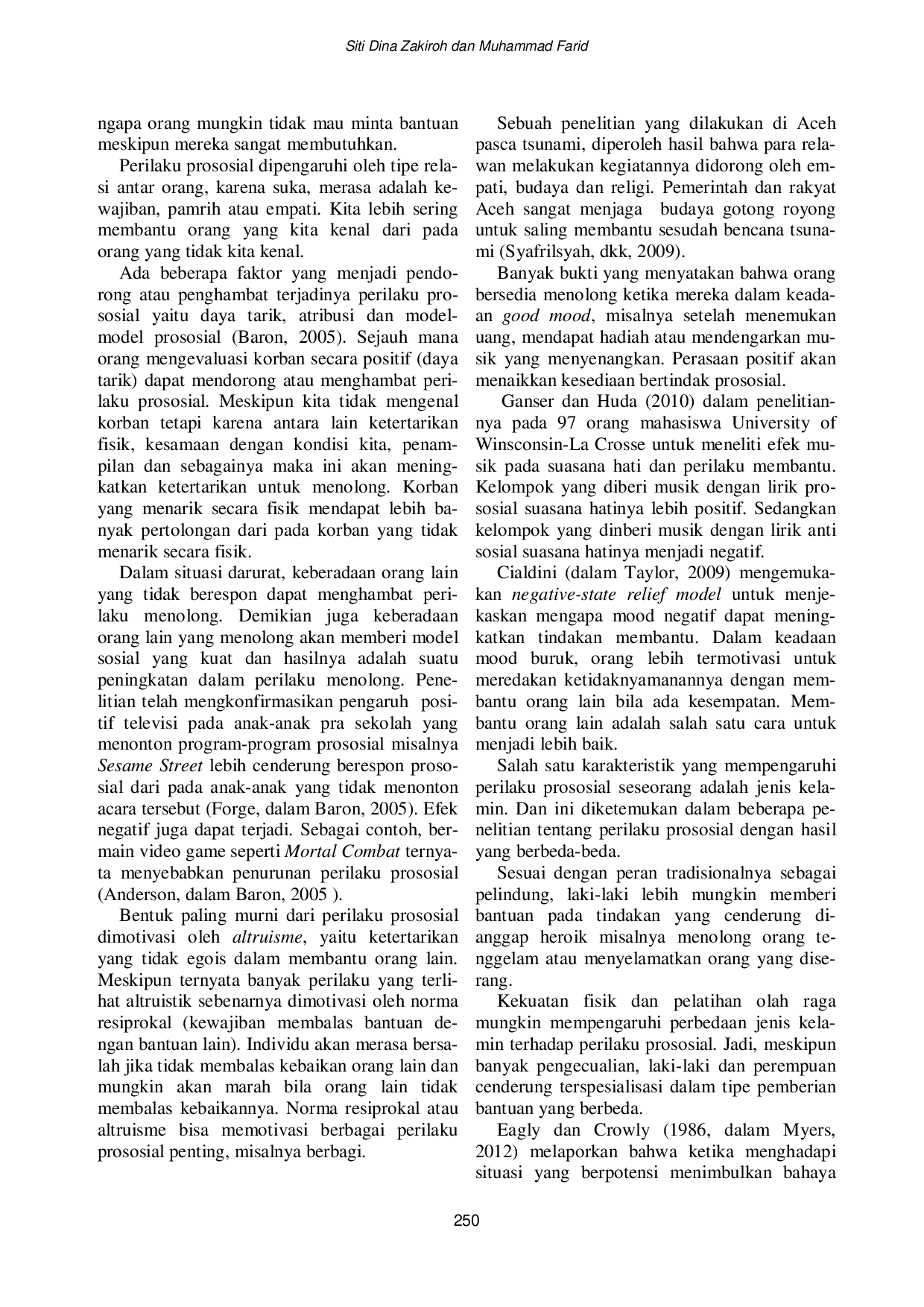 JURIS Perilaku Prososial Dan Unit Unit Kegiatan Mahasiswa