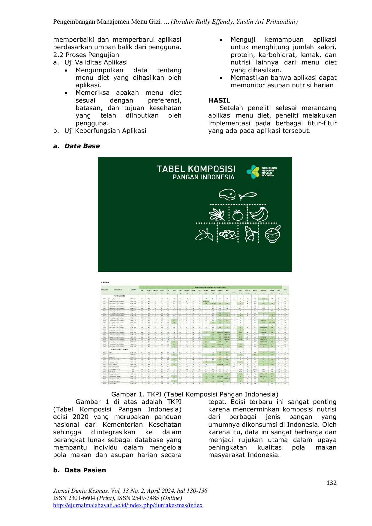 JURIS Pengembangan Manajemen Menu Gizi Diet Kesehatan Berbasis VBA Visual Basic For Aplications Macro Excel