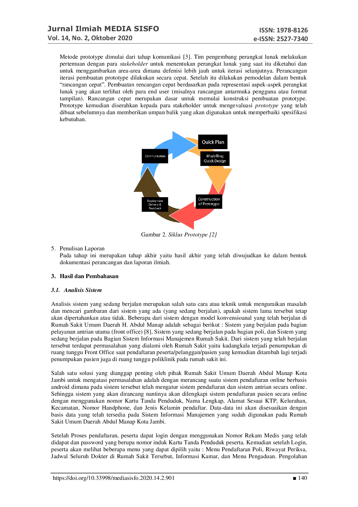JURIS Perancangan Prototipe Sistem Pendaftaran Online Rumah Sakit Untuk Pelayanan Poli Berbasis Android